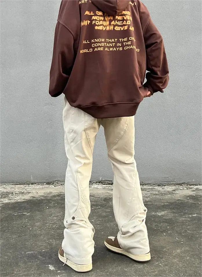 Japanese Brand Micro flared button casual pants Size US 32 / EU 48 - 2 Thumbnail