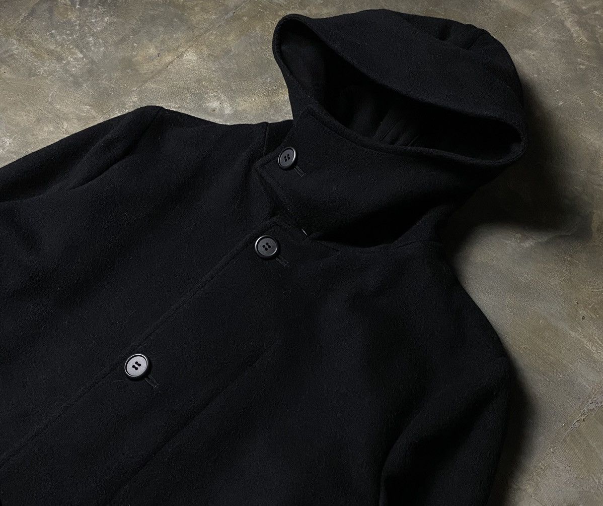Yohji Yamamoto AW2005 Wool Hooded Coat Jacket Size S / US 4 / IT 40 - 3 Thumbnail