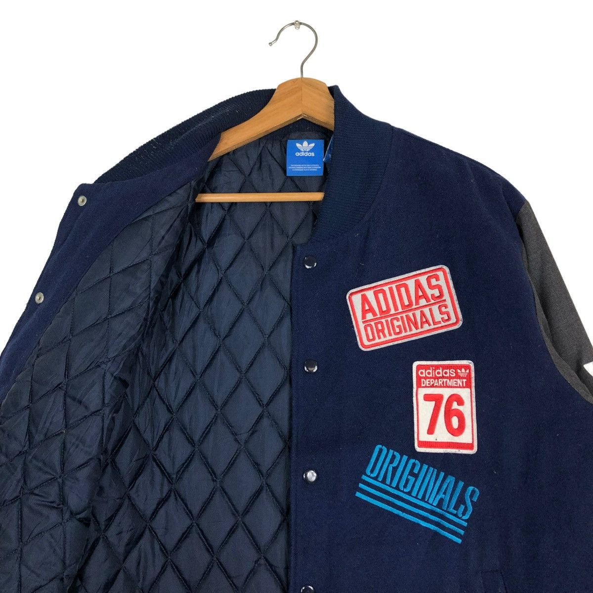 Adidas 🔥VINTAGE VARSITY JACKET ADIDAS BIG LOGO FULL PRINT Size US M / EU 48-50 / 2 - 12 Thumbnail