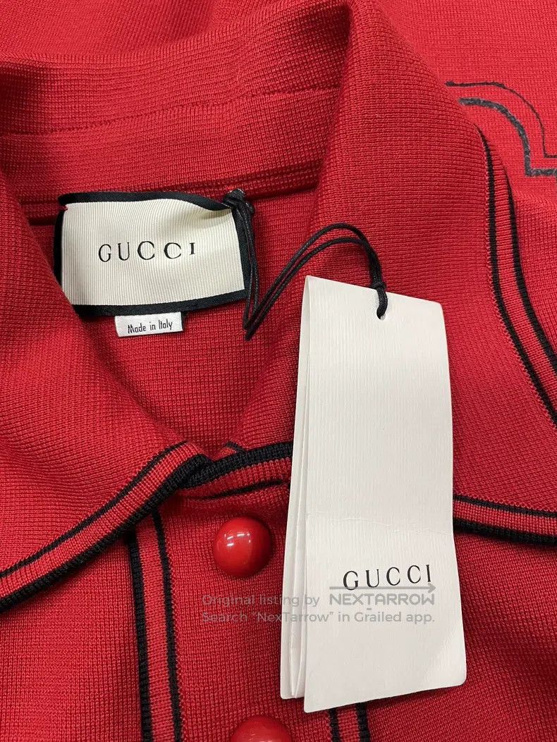 Gucci Gucci Red woollen knitted coat Size M / US 6-8 / IT 42-44 - 4 Thumbnail