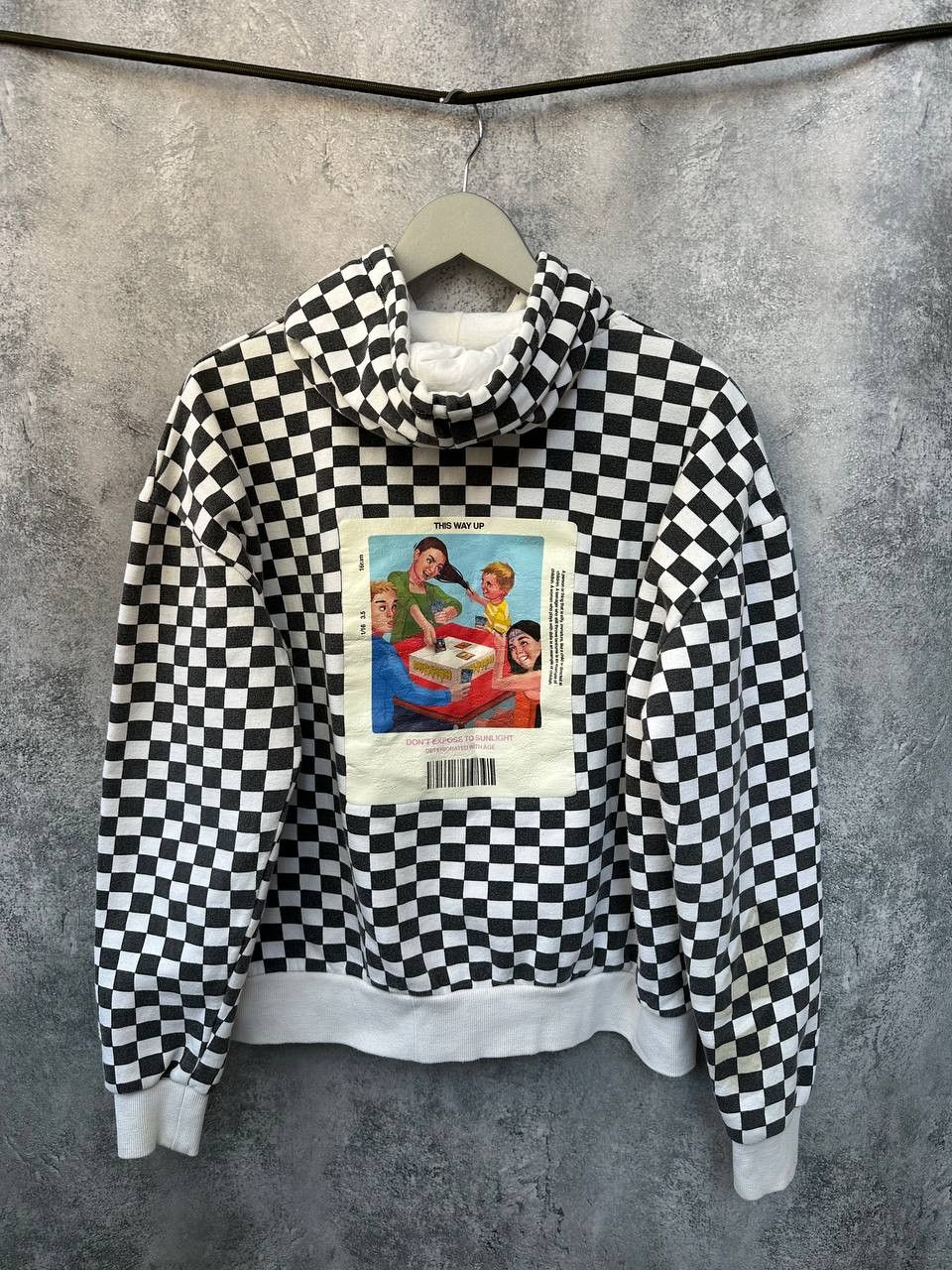 CHILDS × Vintage CHILDISH TGF Checkered Skater Hoodie Pre-2000 Size US S / EU 44-46 / 1 - 4 Thumbnail
