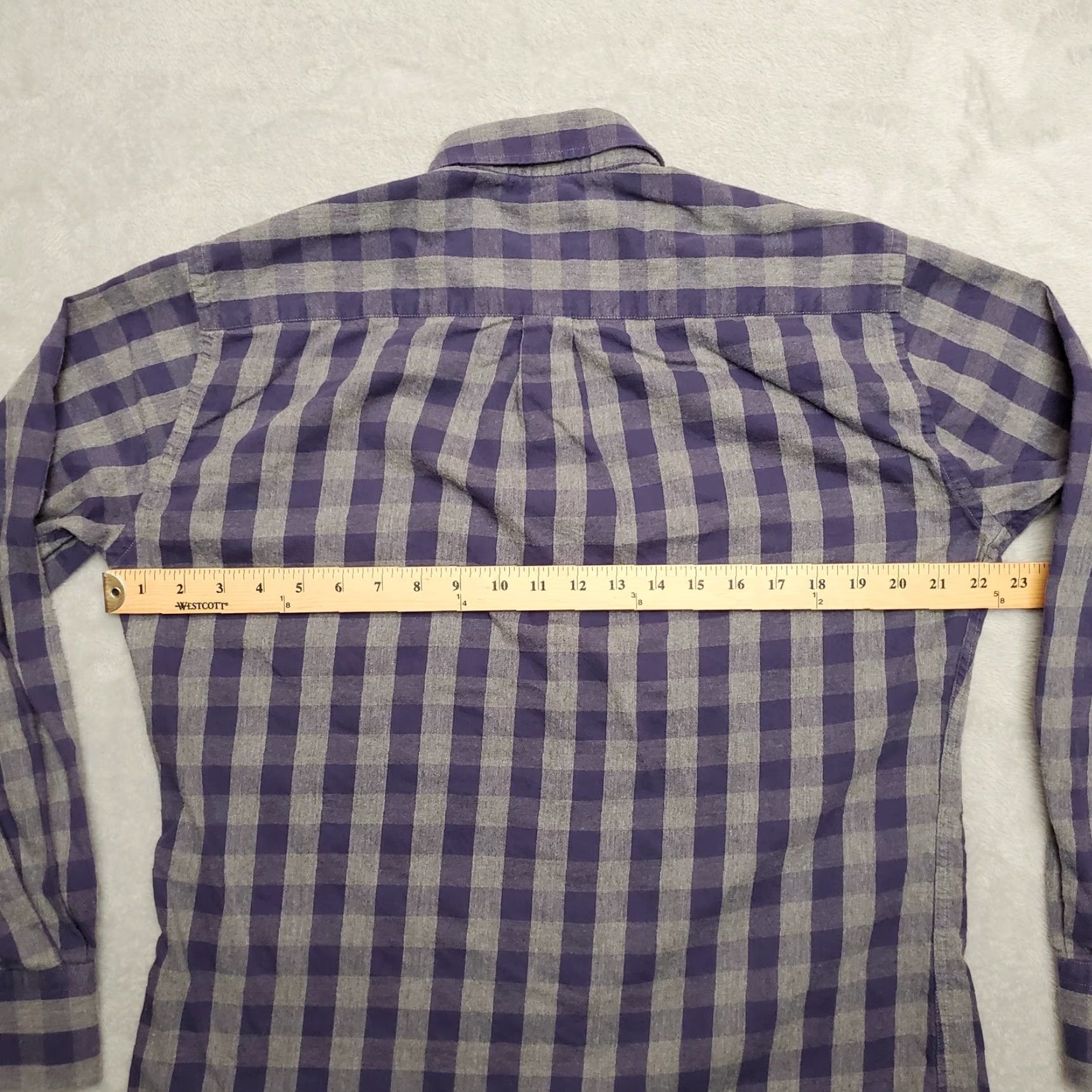 Peter Millar VINTAGE Peter Millar Shirt Mens Medium Blue Plaid Mountainside Flannel Long Sleeve Size US M / EU 48-50 / 2 - 8 Thumbnail