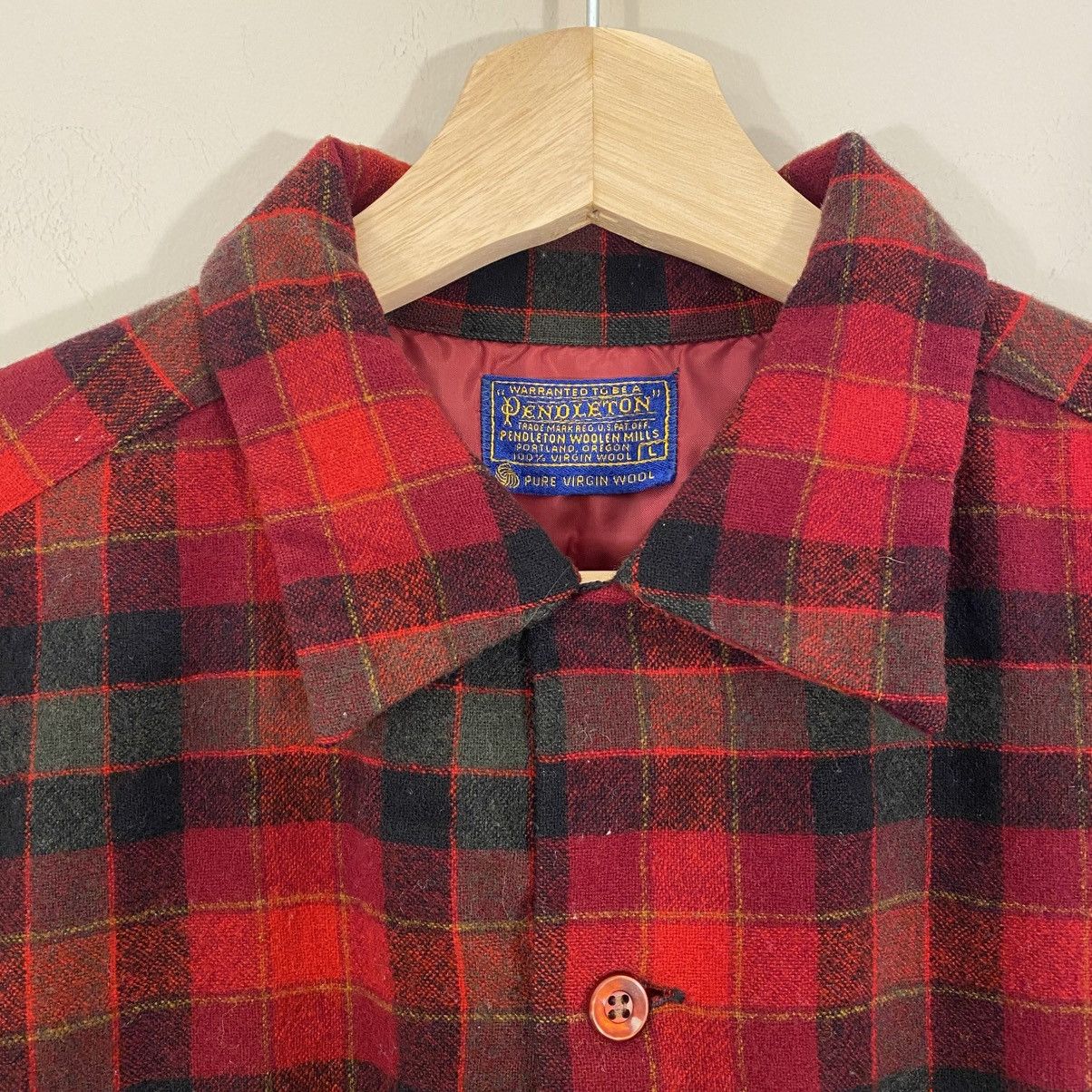 Pendleton Vintage 60s Pendleton Wool Flannel Shirt Large Size US L / EU 52-54 / 3 - 3 Thumbnail