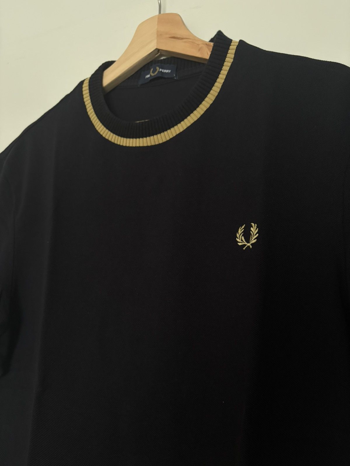 Fred Perry Black & Gold Fred Perry Ringer jersey/t-shirt Size US L / EU 52-54 / 3 - 3 Thumbnail