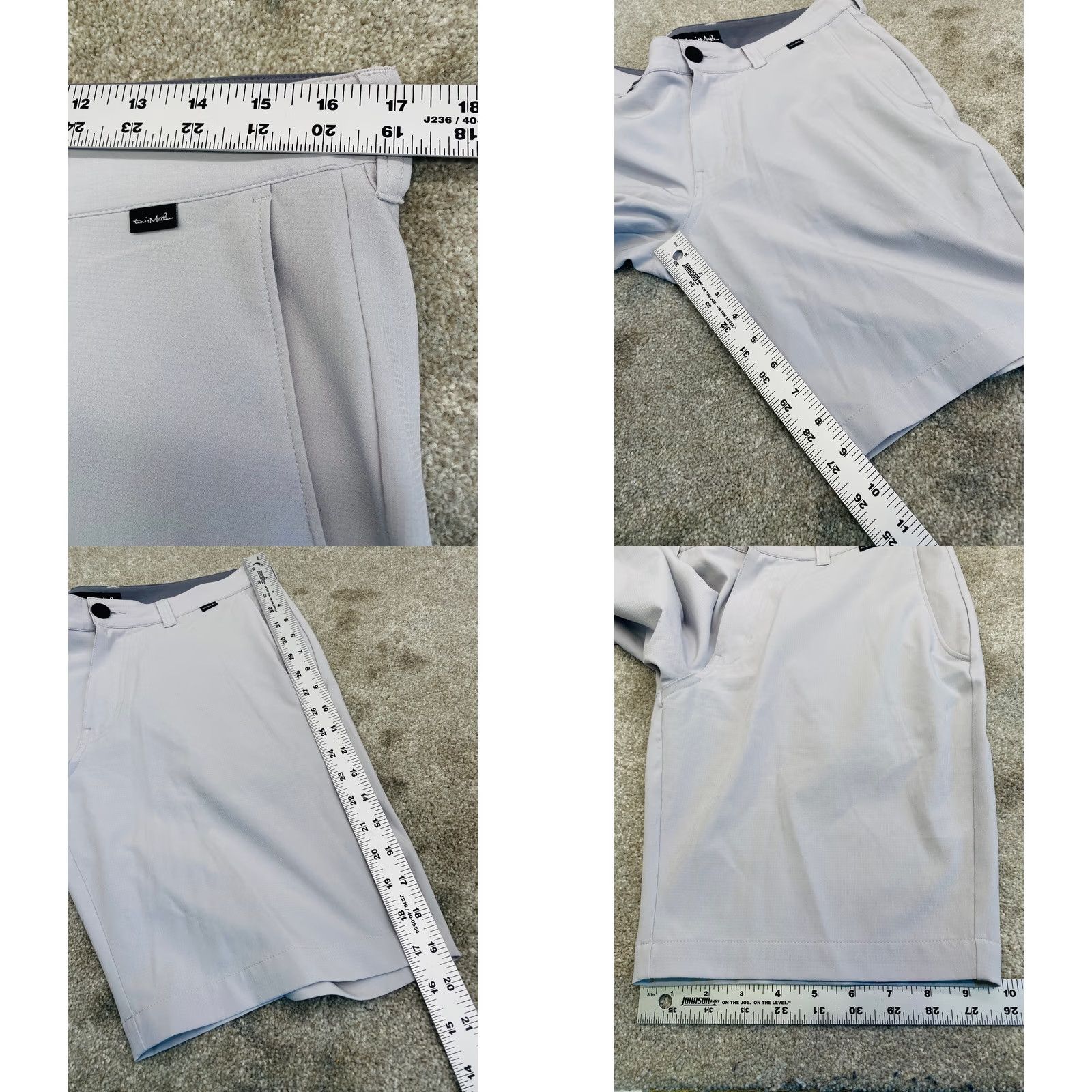 TravisMathew Travis Mattews Performance Golf Shorts Men's 32x9.5 Chino Gray Stretch 6525 Size US 32 / EU 48 - 8 Thumbnail