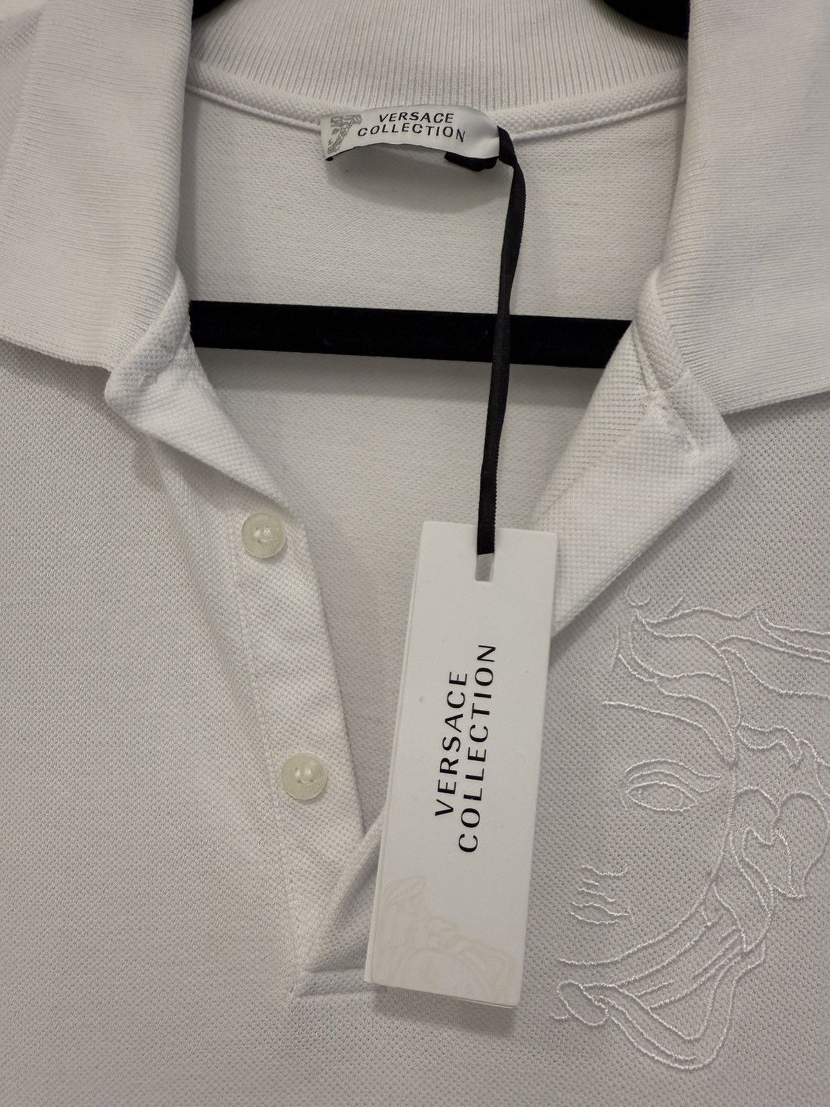 Versace Versace white polo shirt Size US XL / EU 56 / 4 - 3 Thumbnail