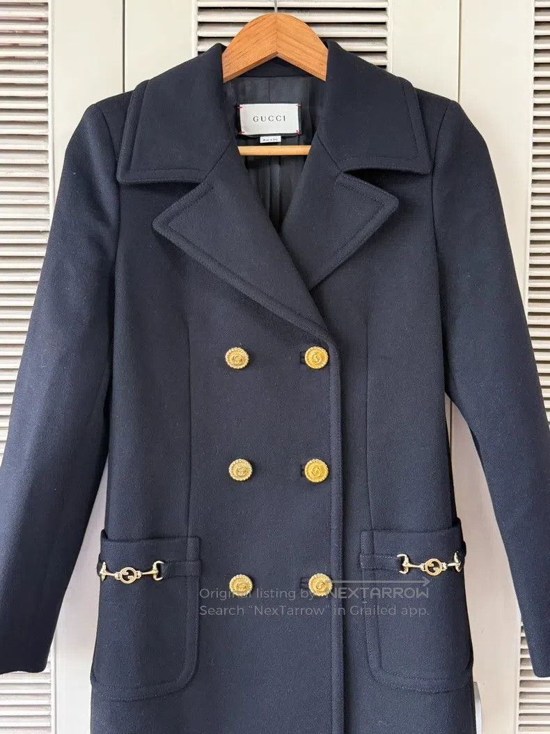 Gucci Gucci Black double-breasted coat Size XS / US 0-2 / IT 36-38 - 3 Thumbnail