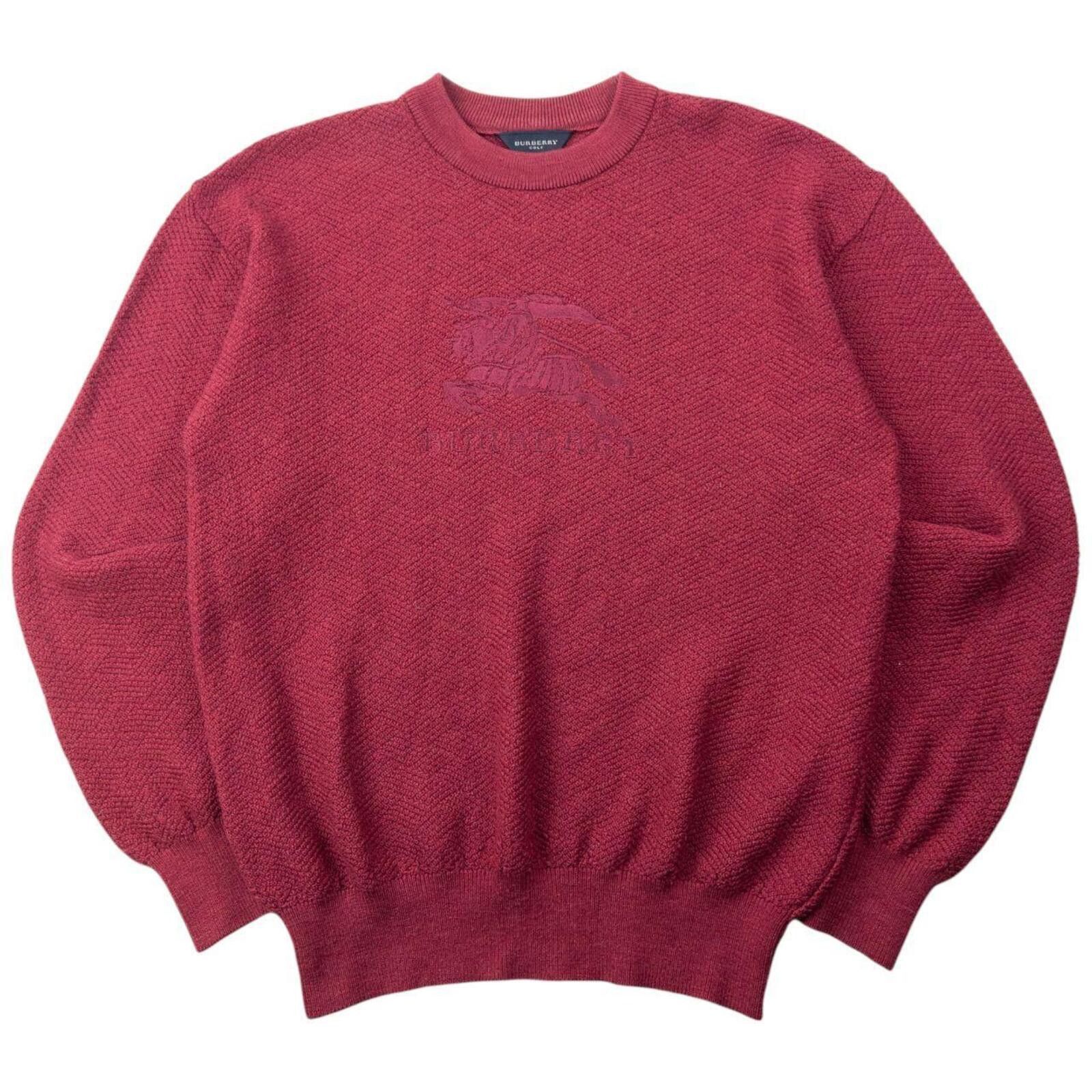 Burberry Vintage 2000s Burberry Golf Embroidered Knit Jumper Size M Size US M / EU 48-50 / 2 - 1 Thumbnail