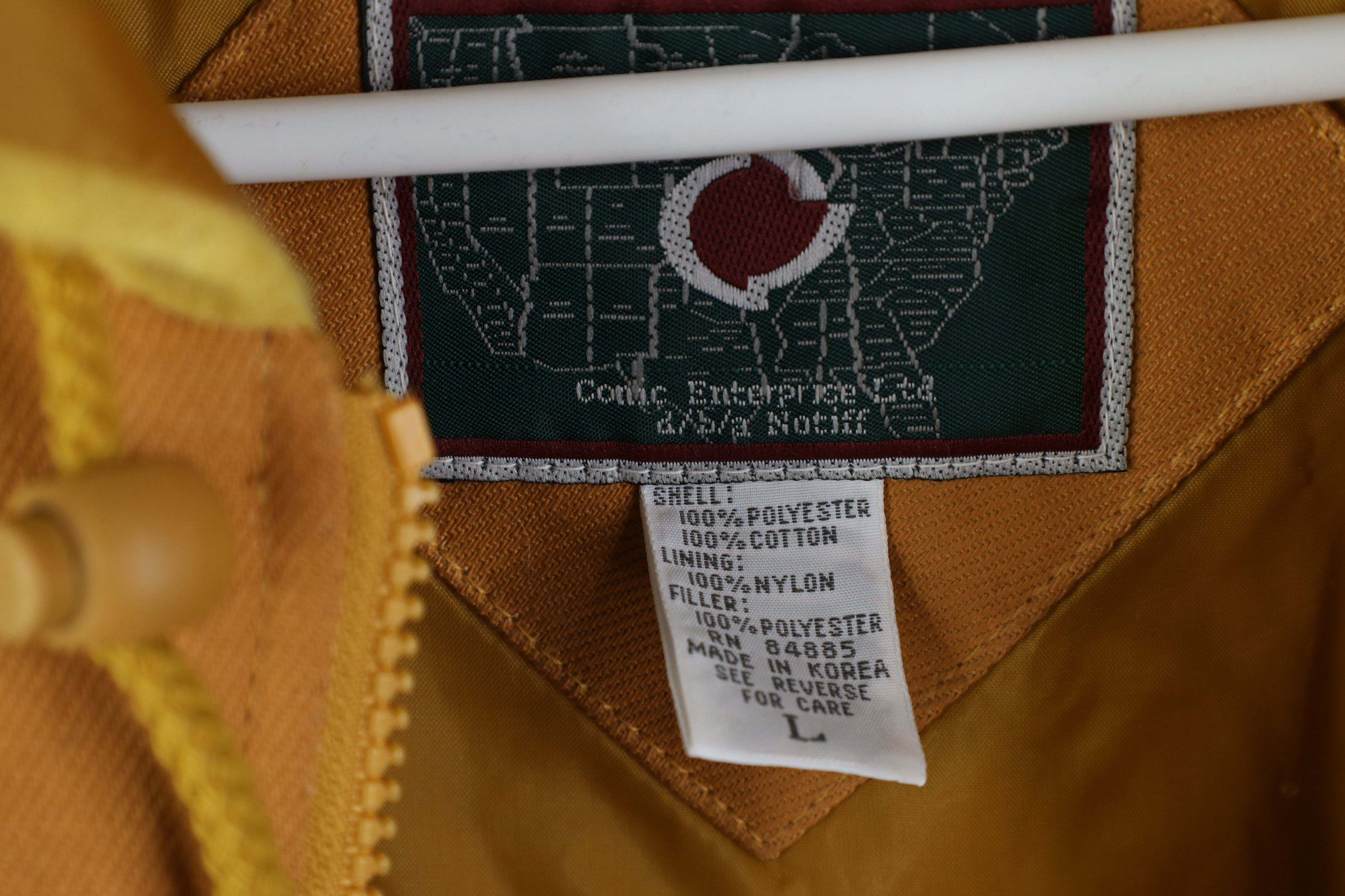Vintage Deadstock Vintage 90s University Hooded Canvas Bomber Jacket Size US L / EU 52-54 / 3 - 7 Thumbnail
