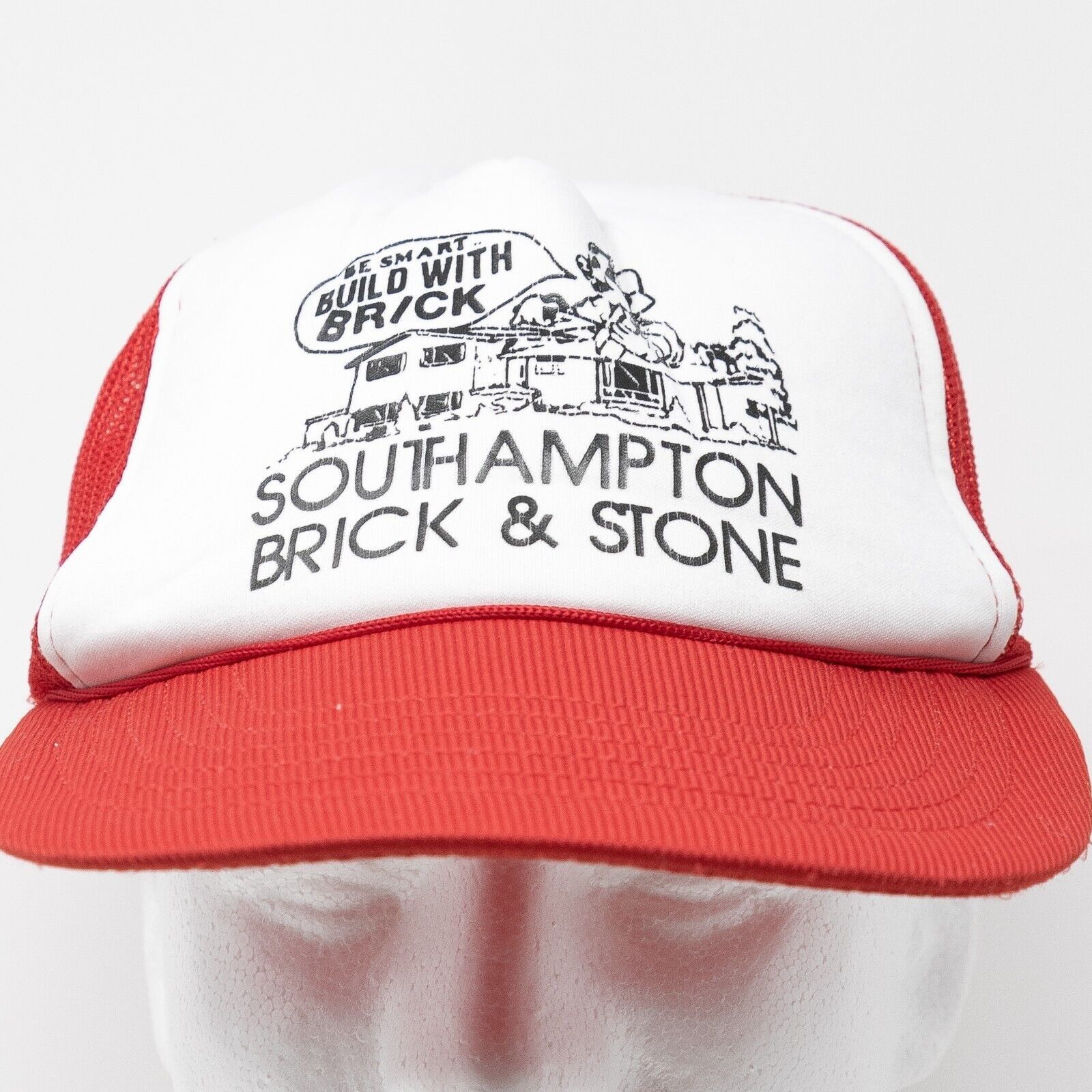 Vintage Vintage 90s Workwear Bricklayer Trucker Hat - Foam Mesh Snap Size ONE SIZE - 3 Thumbnail