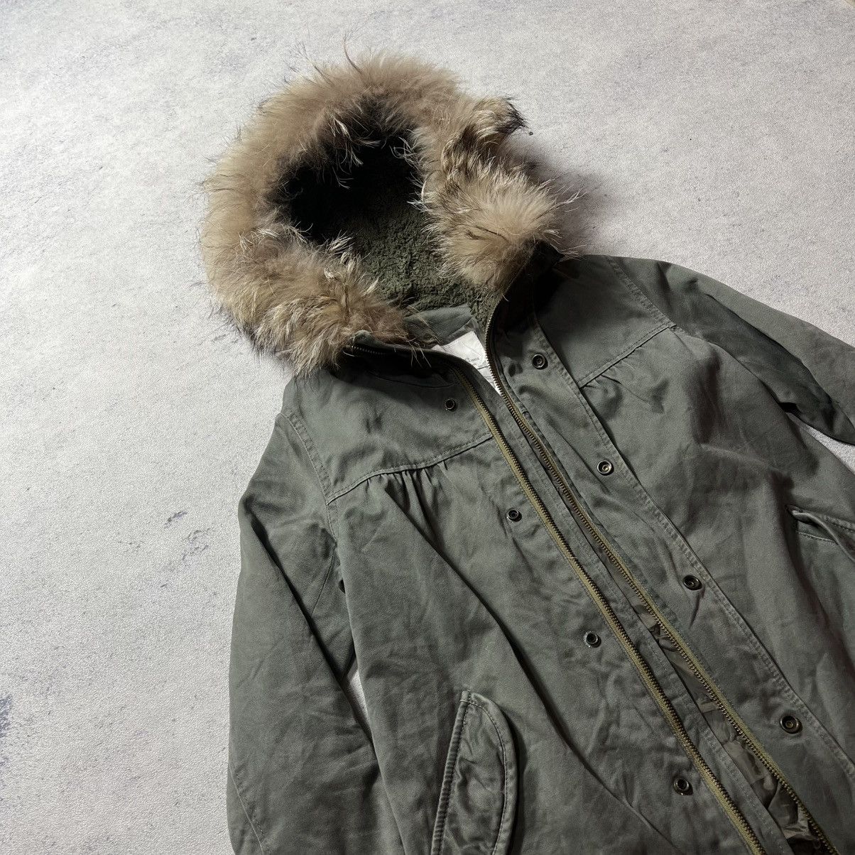 Japanese Brand Crazy Fur Moussy Raccon Gothic Ifsix Lgb Kmrii Style Jacket Size US M / EU 48-50 / 2 - 5 Thumbnail