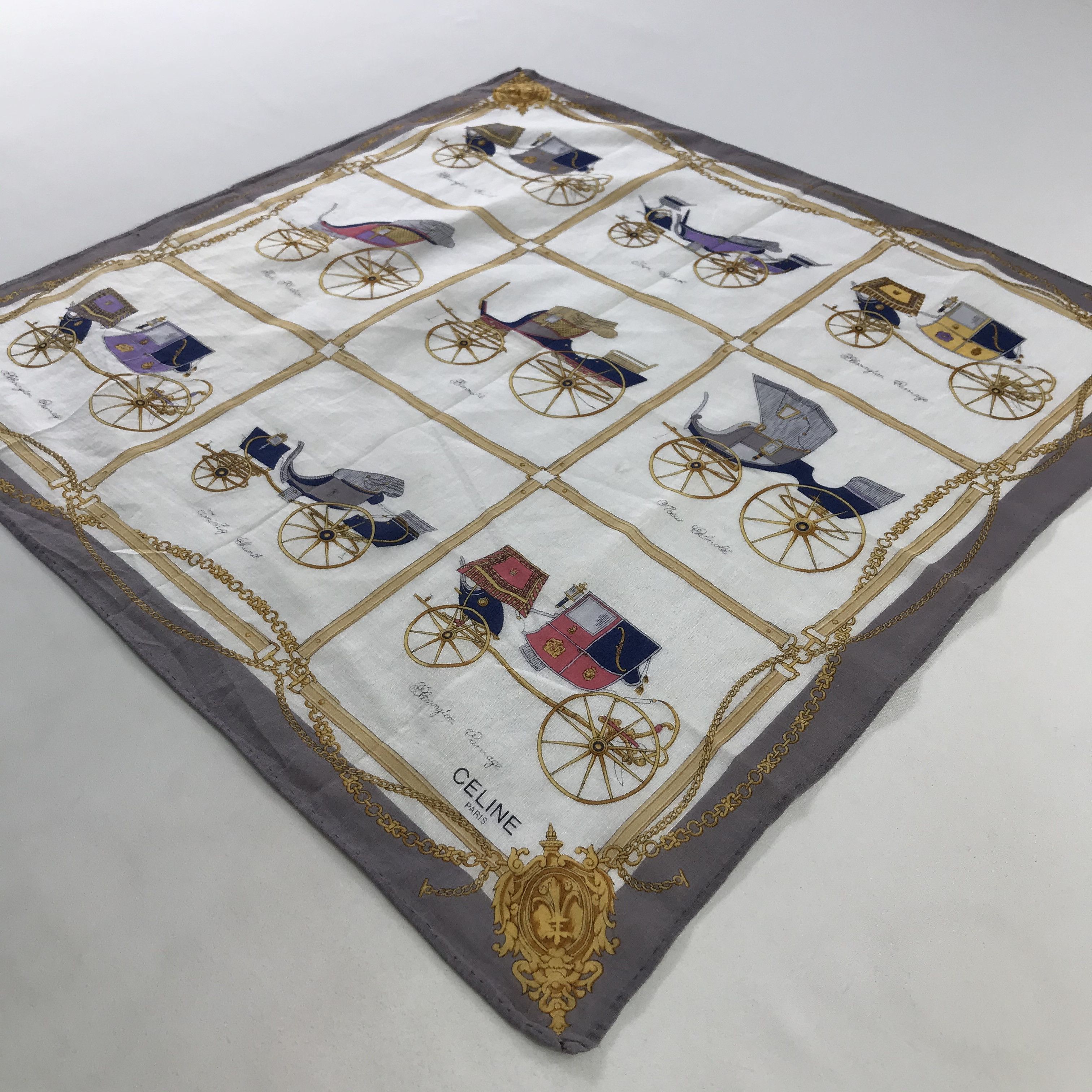 Celine × Vintage Celine Bandana/ Handkerchief / Neckerchief Size ONE SIZE - 4 Thumbnail