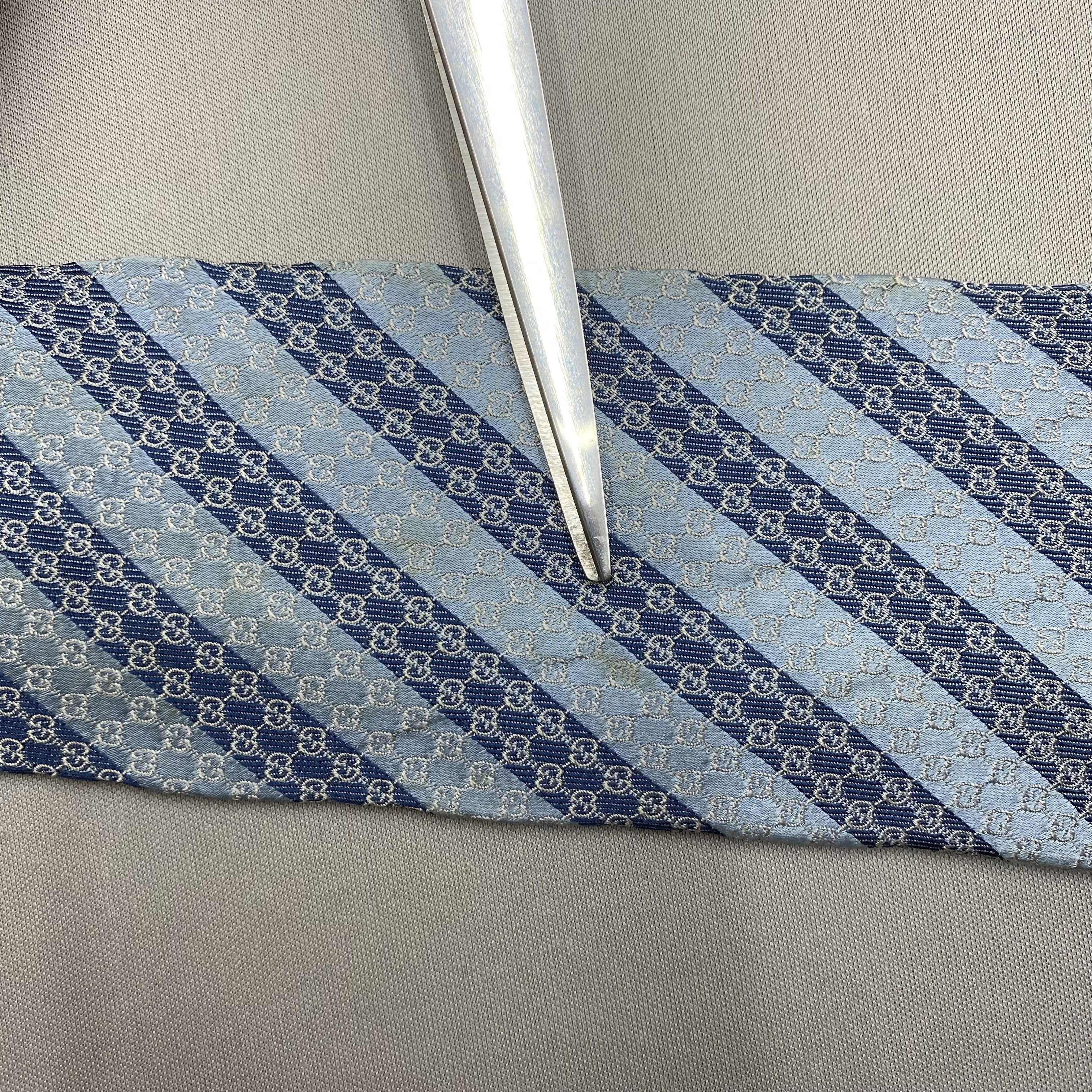 Japanese Brand Vintage Gucci SILK Necktie Cravate Pure Silk Neck Tie Size ONE SIZE - 9 Thumbnail