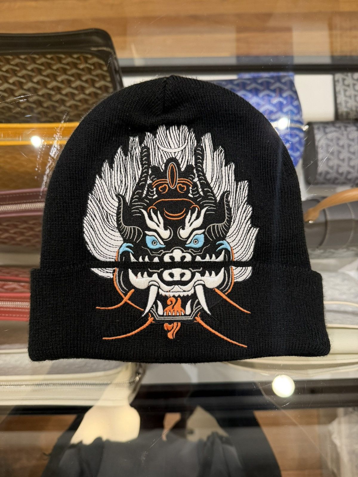 Supreme Supreme Dragon Embroidered Beanie Size ONE SIZE - 1 Thumbnail