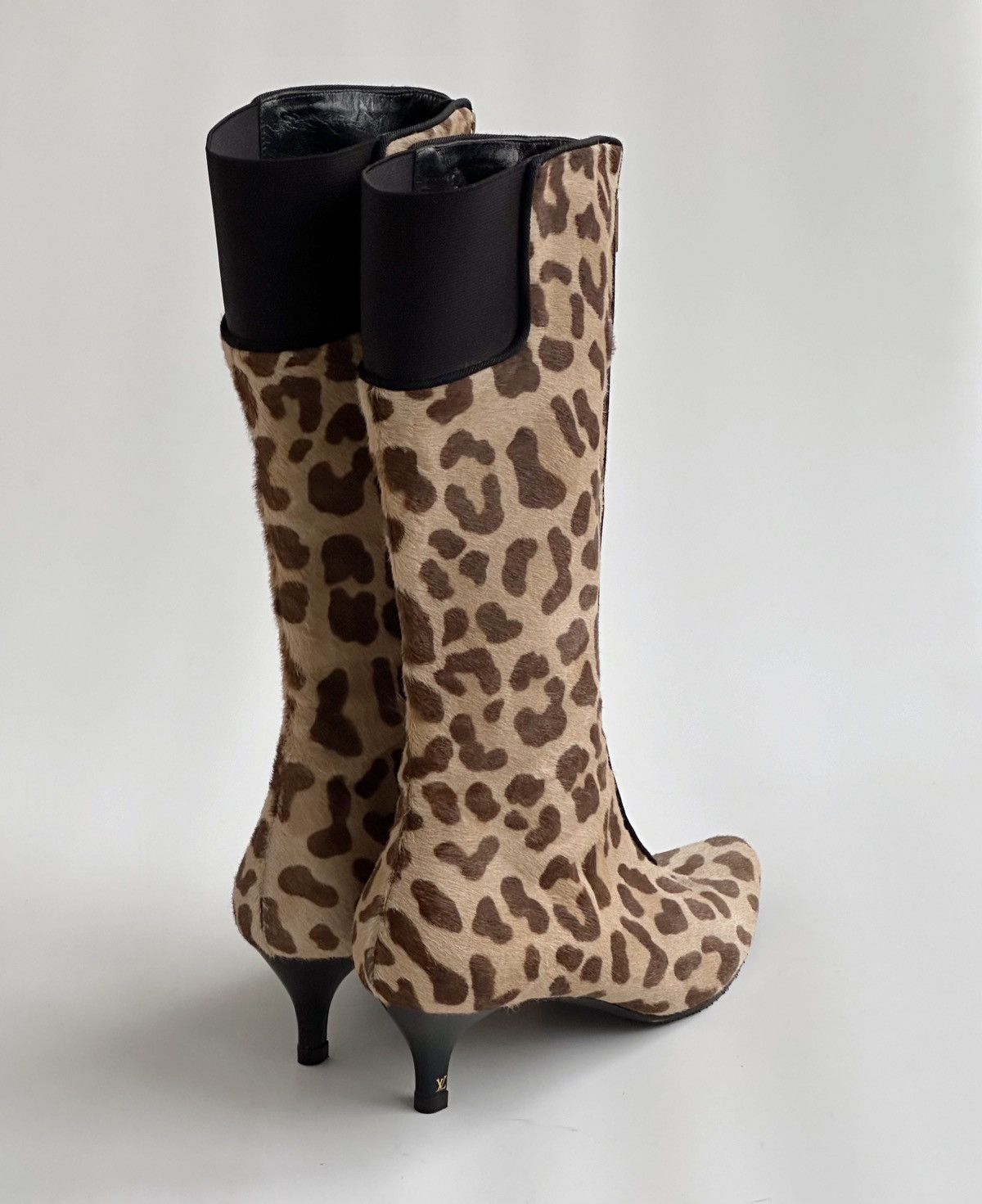 Louis Vuitton × Vintage *sz36.5* LOUIS VUITTON 2003 Leopard Zip Boots y2k archive Size US 6.5 / IT 36.5 - 8 Thumbnail