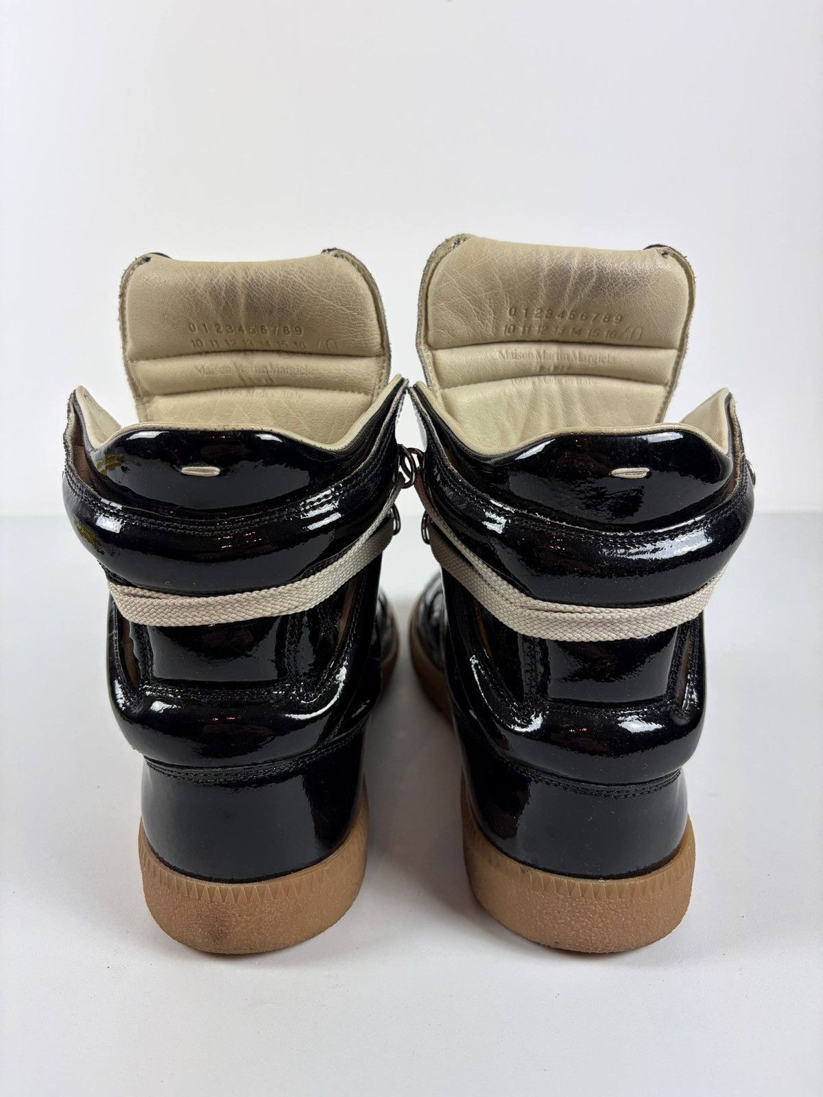 Maison Margiela 2009 Maison Martin Margiela black patent leather high-top Size US 7 / EU 40 - 6 Thumbnail