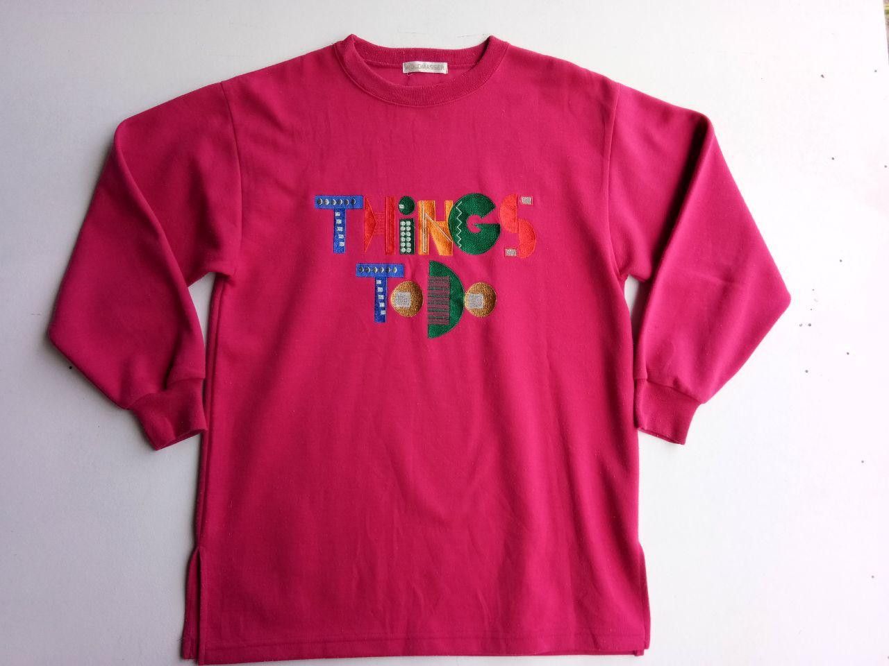 Other Vintage Wold Masser Things To Do Big Logo Sweatshirt Size US L / EU 52-54 / 3 - 2 Thumbnail