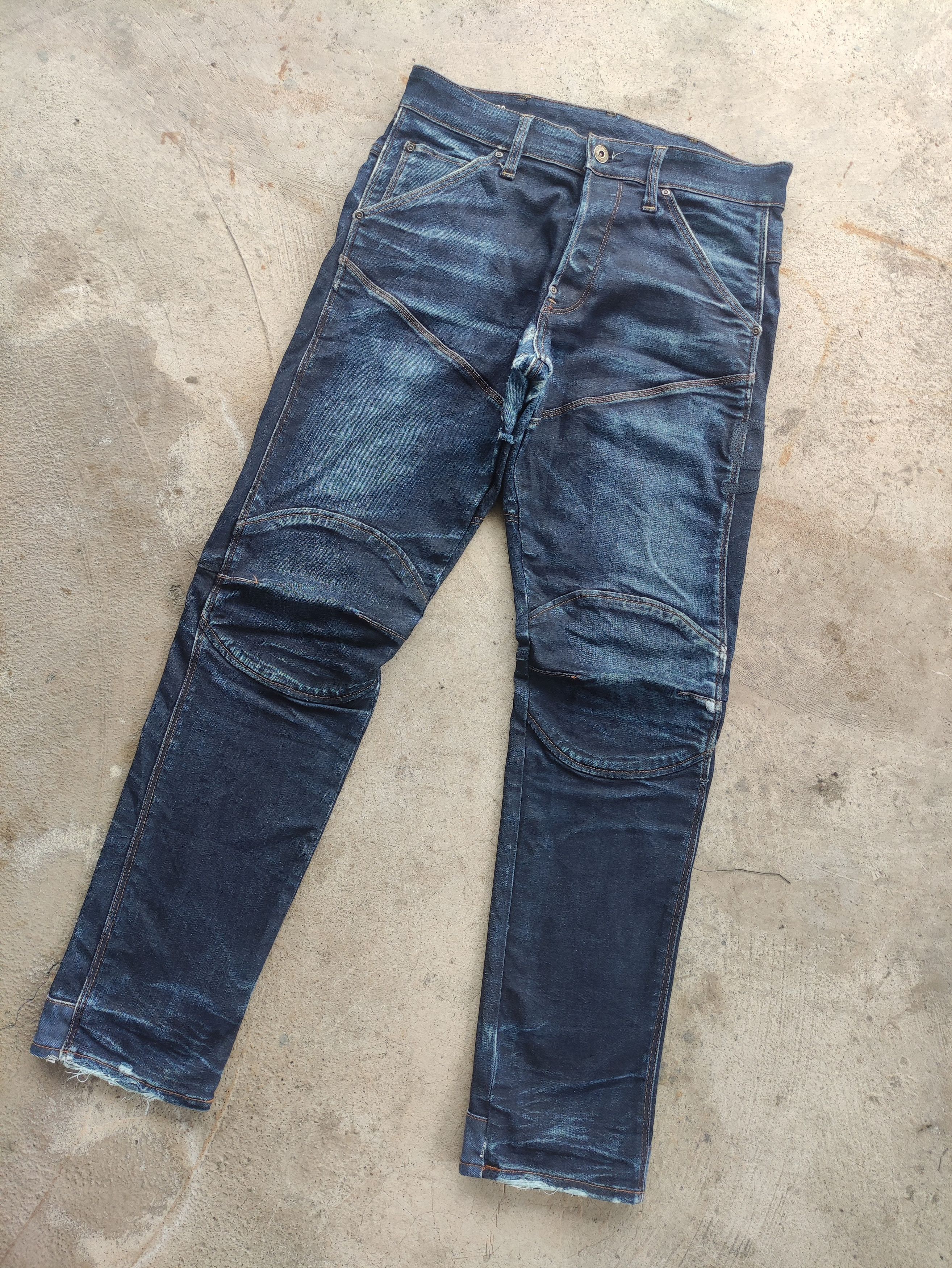 G-Star Vintage G-Star Button Denim Distressed Faded Jean W31 Size US 31 - 2 Thumbnail