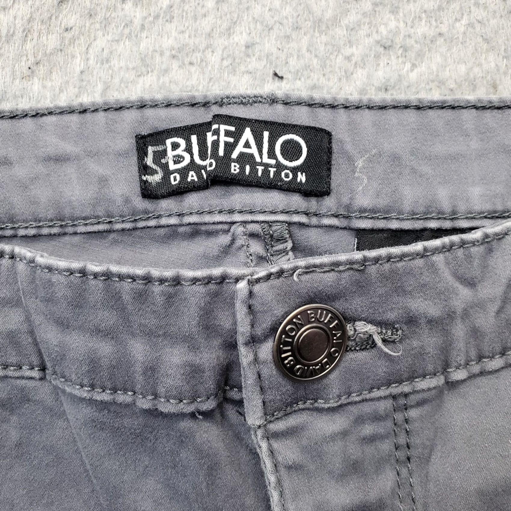 Buffalo David Bitton Buffalo Jeans Women 10 Skinny Gray Stretch Ankle Grazer Mid-Rise Size 32" / US 10 / IT 46 - 7 Thumbnail