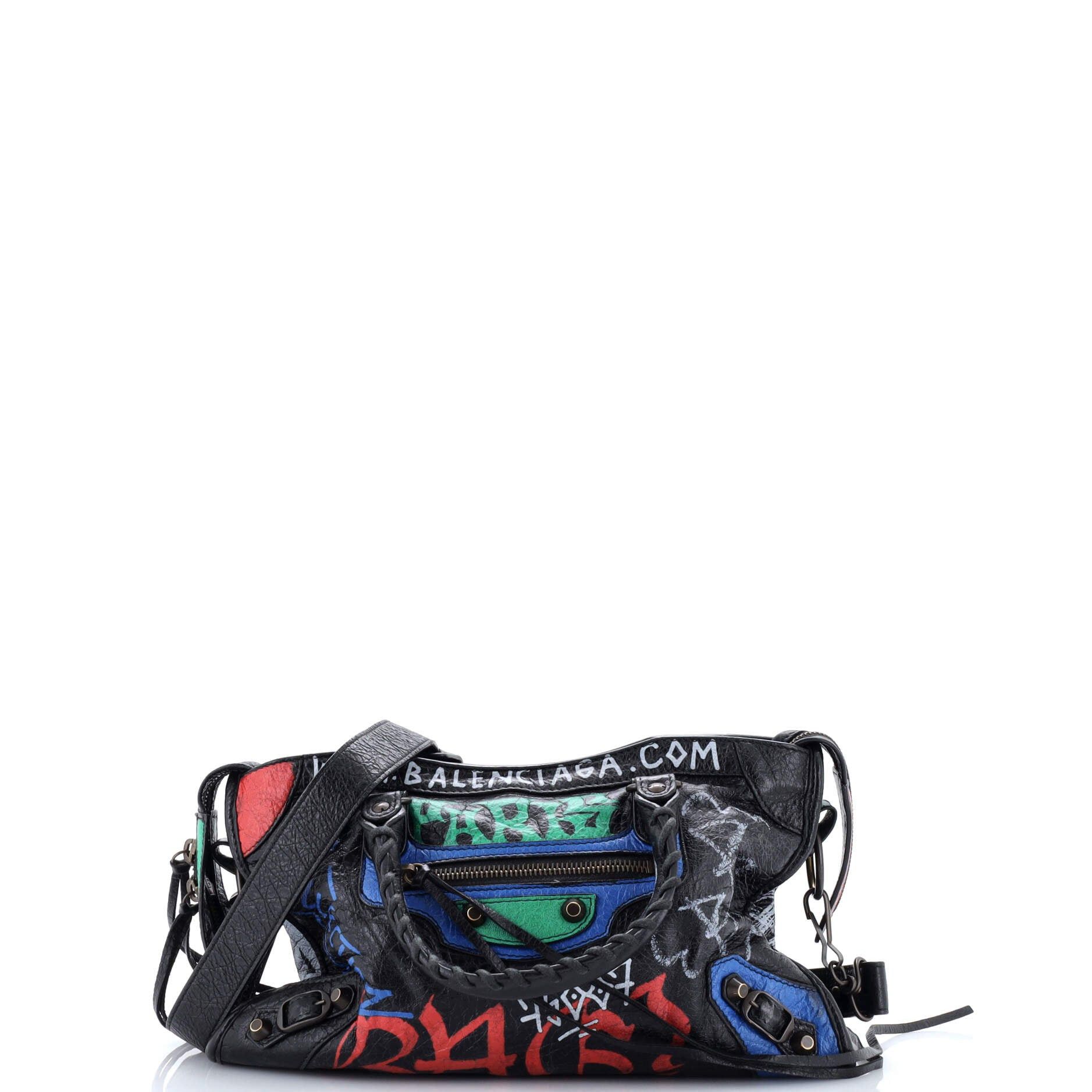 Balenciaga City Graffiti Classic Studs Bag Size ONE SIZE - 1 Thumbnail