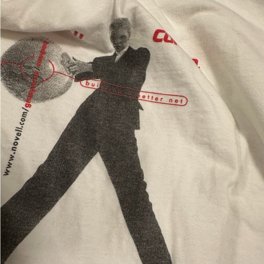 Vintage Novell Compaq Tee Oneita Power-T XL White 90s Tech Promo Size US XL / EU 56 / 4 - 9 Thumbnail