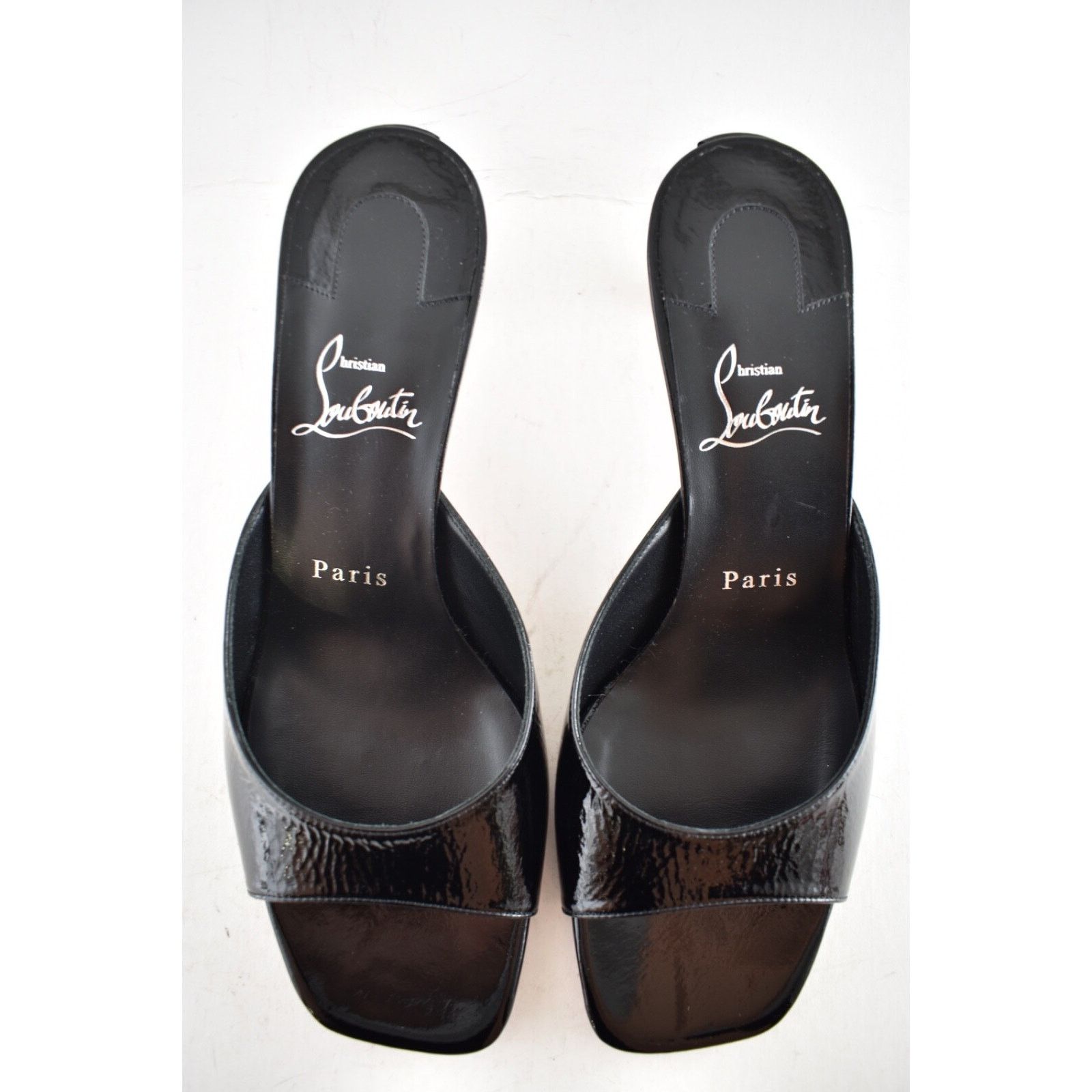 Christian Louboutin Christian Louboutin Condora Mule 55 Black Patent Backless Size US 7.5 / IT 37.5 - 9 Thumbnail