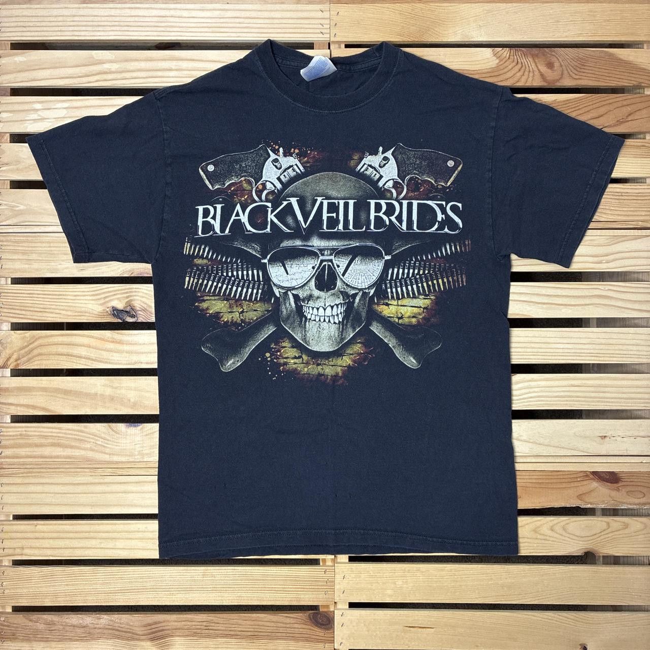 Hanes Vintage Black Veil Brides Black Y2K Band Tee Size Medium Size US M / EU 48-50 / 2 - 1 Thumbnail