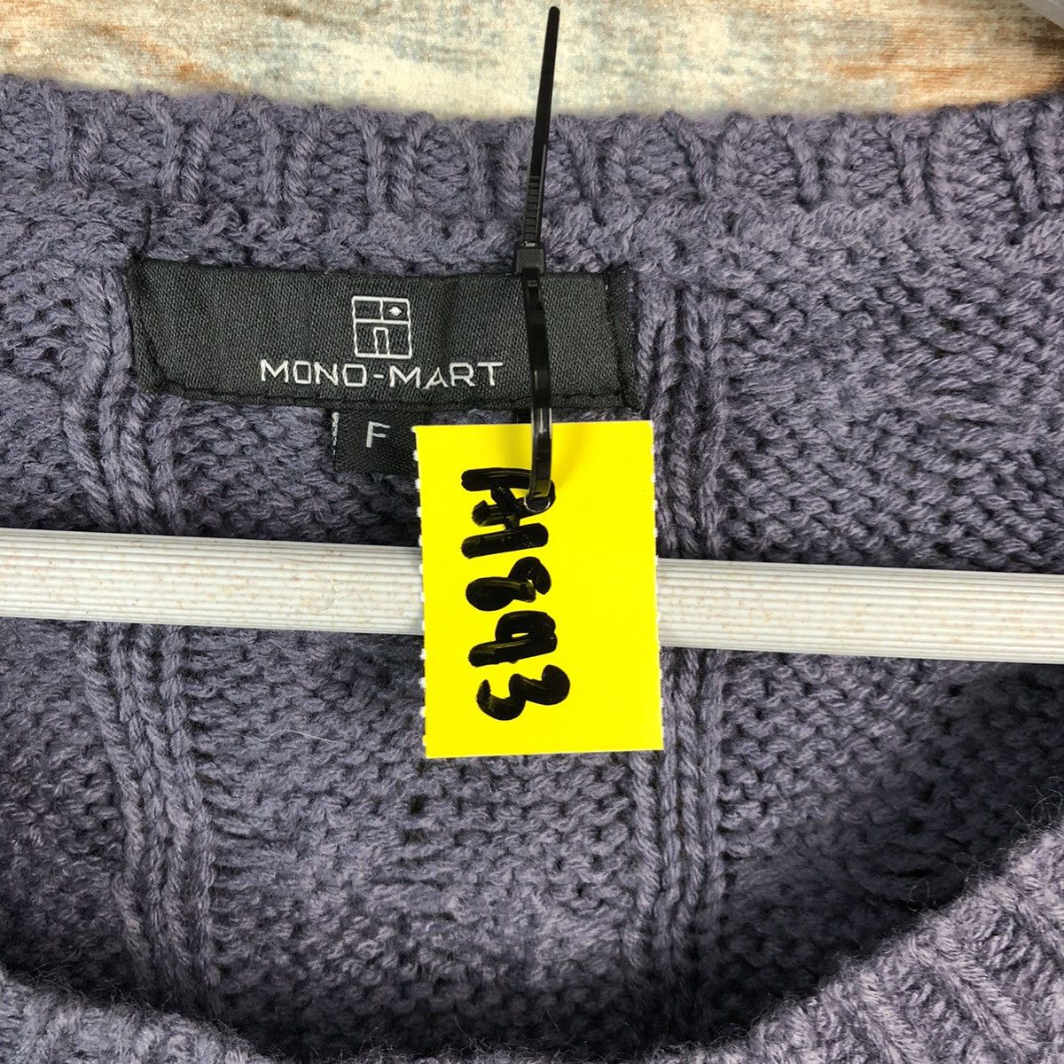 Homespun Knitwear Mono Mart Purple faded cable Knitwear #A1843 Size US XL / EU 56 / 4 - 10 Thumbnail
