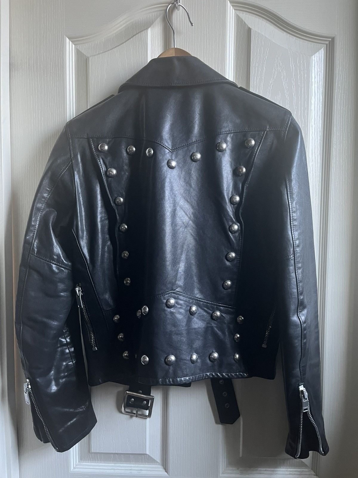 Saint Laurent Paris SS15 Pysch Rock Studded Leather Jacket Size US XXS / EU 40 - 6 Thumbnail