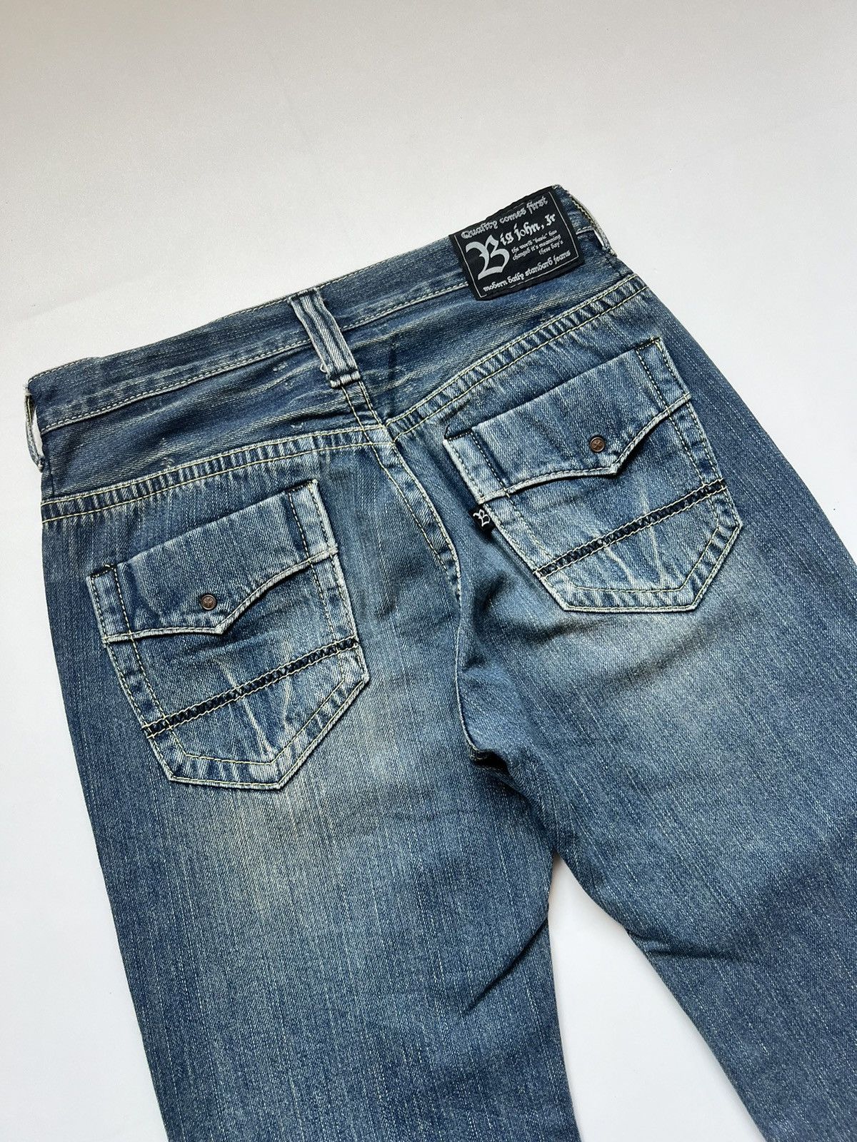 Big John Flared Big John Jr Japanese Denim Vintage Size US 28 / EU 44 - 13 Thumbnail