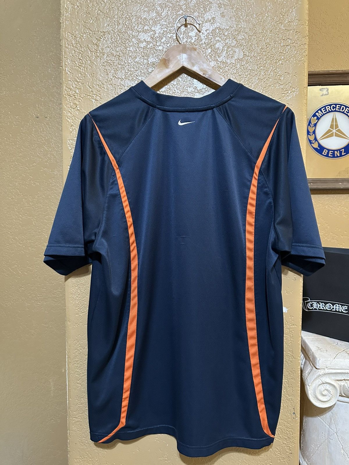 Nike 🍊 Y2K Vintage Nike Jersey Shirt Large Swoosh Size US L / EU 52-54 / 3 - 3 Thumbnail