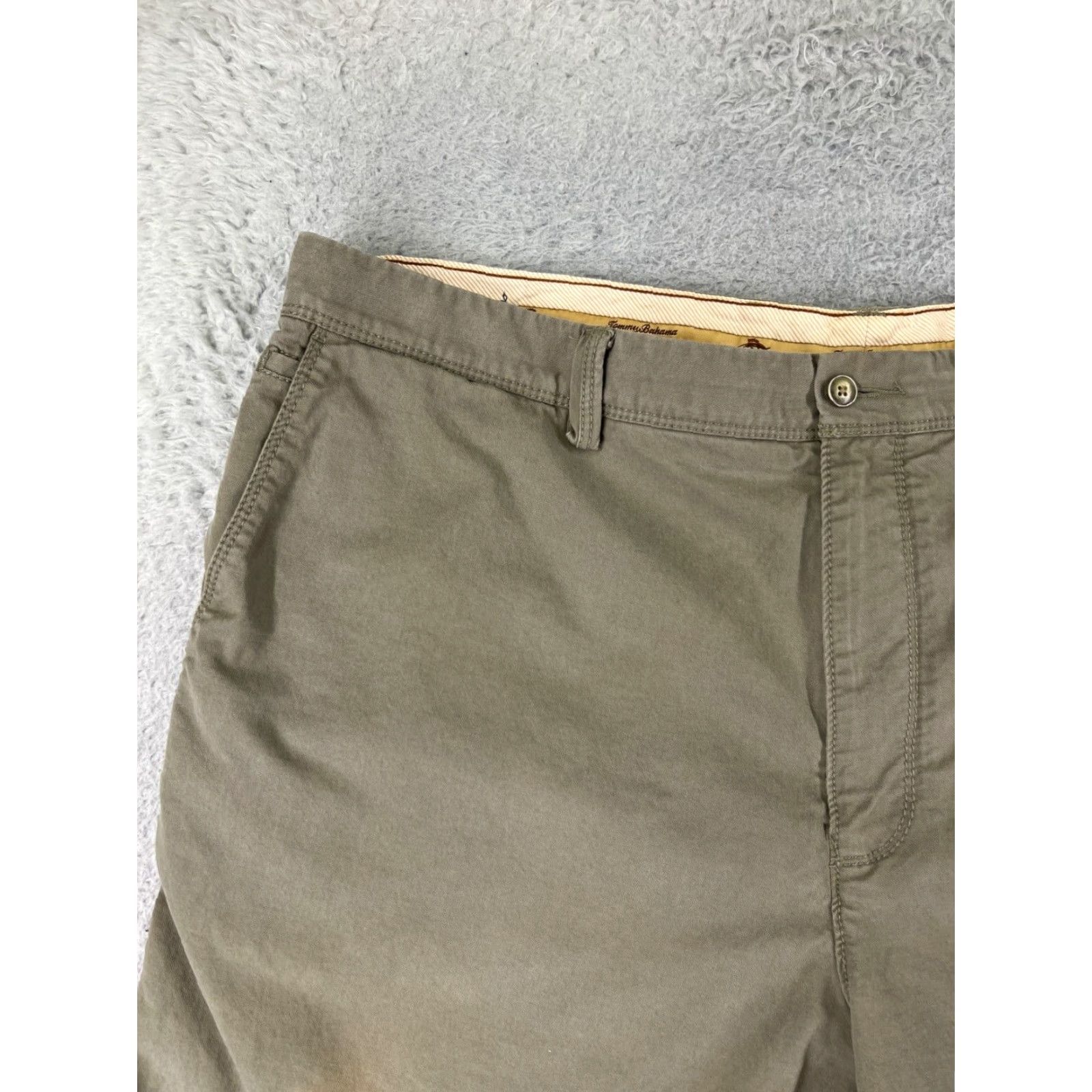 Tommy Bahama Tommy Bahama Shorts Mens 42 Beige Cotton Blend Chino Beach Aloha Casual Mens Size US 42 / EU 58 - 4 Thumbnail