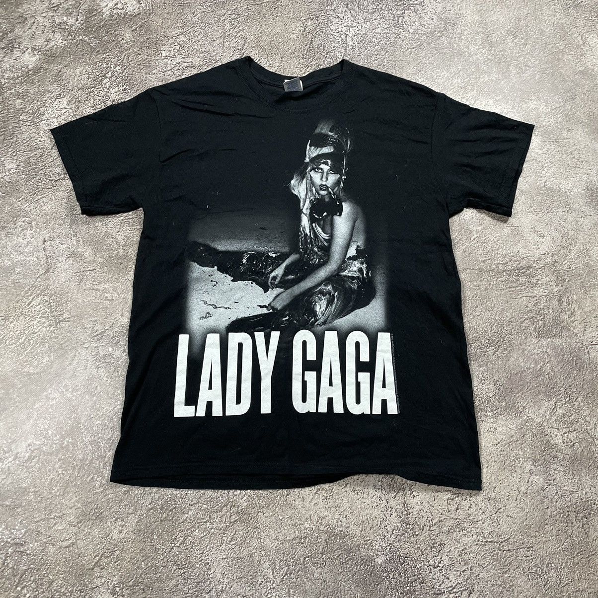 Vintage Vintage Y2K Lady Gaga Graphic Tee Streetwear Dark Wide Leg M Size US M / EU 48-50 / 2 - 3 Thumbnail