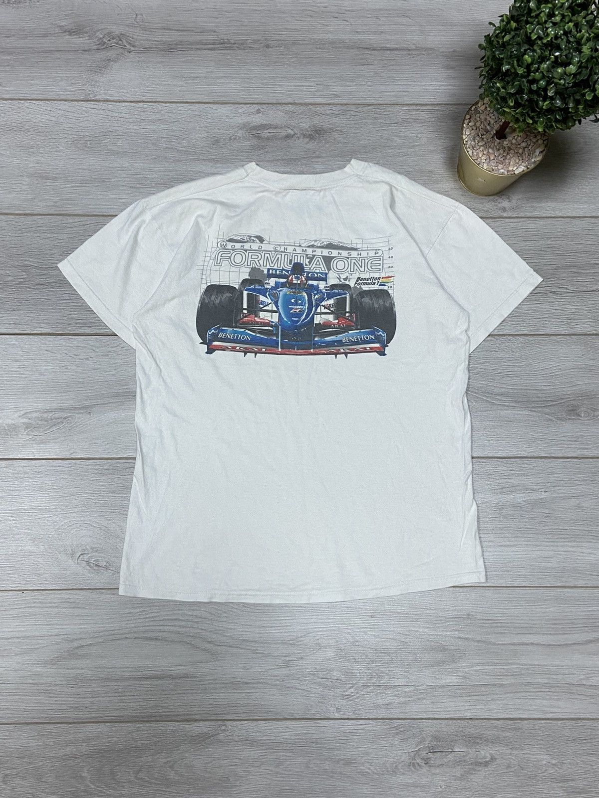 Benetton Formula 1 Benetton bolid vintage t-shirt Size US L / EU 52-54 / 3 - 1 Thumbnail