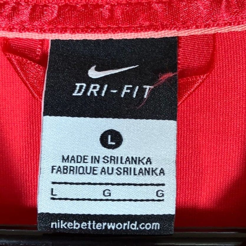 Nike Nike Womens Jacket Red Full Zip Dri Fit Athletic Performance Stretch Large Size L / US 10 / IT 46 - 6 Thumbnail