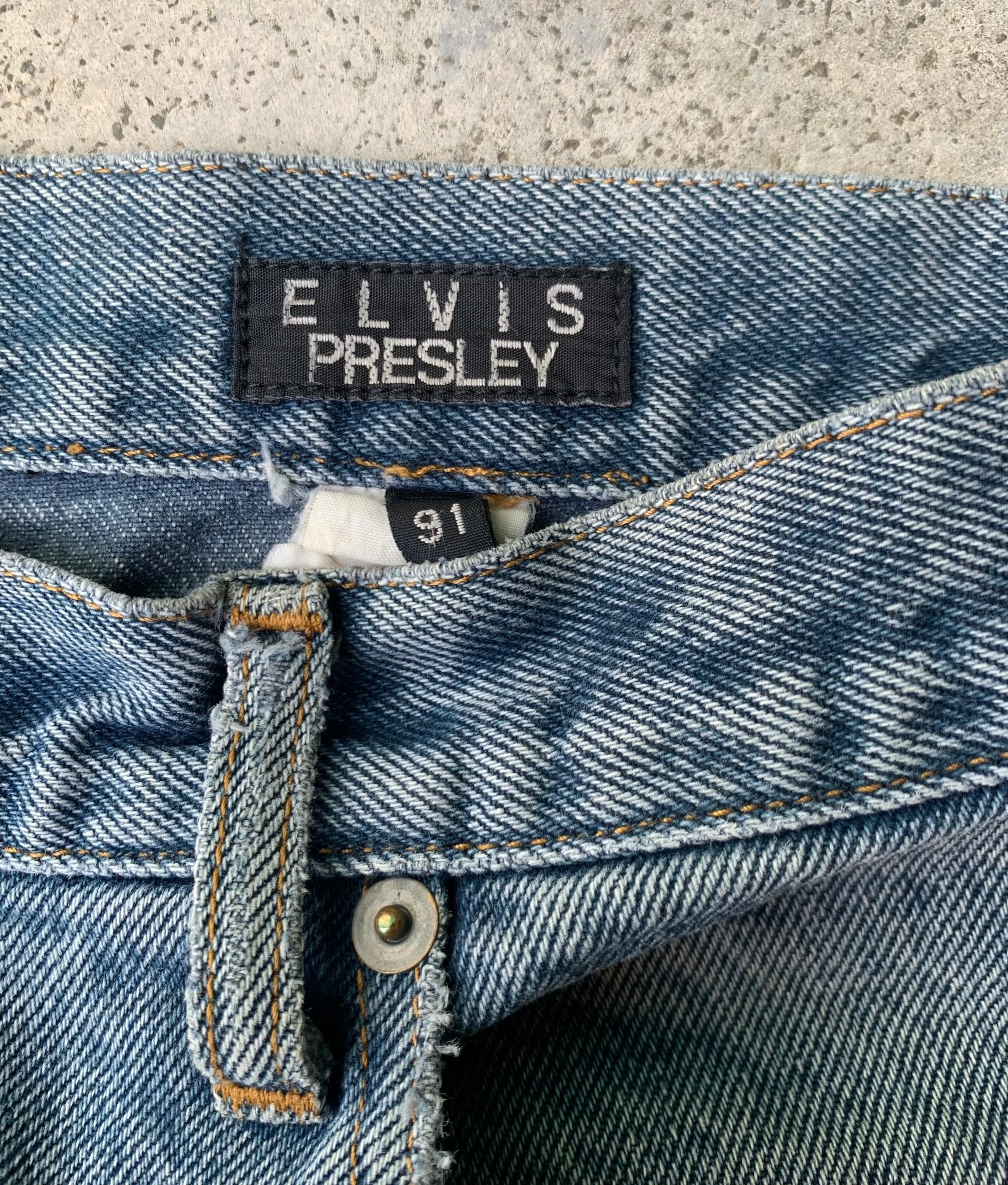 Japanese Brand × Vintage Vintage Elvis Presley Denim Jeans Pants Size US 34 / EU 50 - 7 Thumbnail