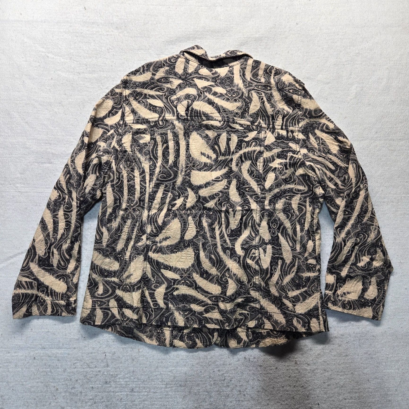 Vintage Baxter & Wells Coat Blouse Button-Up Long Sleeve Women PXL Petite Brown Mens??? Size XL / US 12-14 / IT 48-50 - 7 Thumbnail
