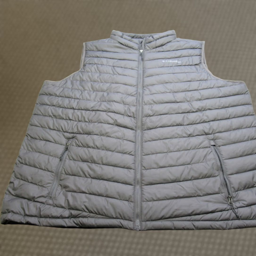 Vintage Columbia Vest Mens 3XT Gray Lightweight Insulated Omni Heat Puffer Slope Edge II Size US XXL / EU 58 / 5 - 1 Thumbnail