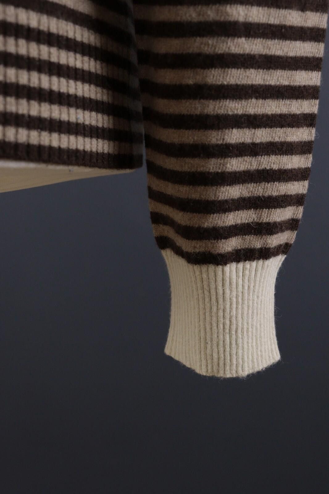 La Martina La Martina Brown Stripe Wool Brown Men's Sweater Size M Size US M / EU 48-50 / 2 - 10 Thumbnail