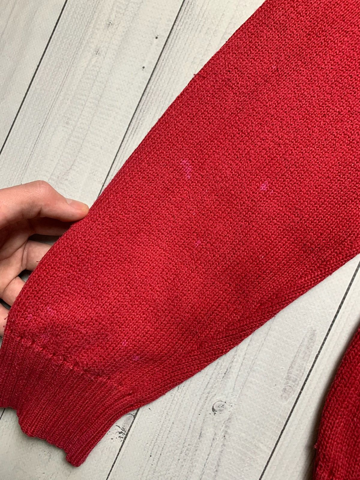 Polo Ralph Lauren × Vintage Vintage Polo Ralph Lauren sweater red knitted size L logo Size US L / EU 52-54 / 3 - 4 Thumbnail
