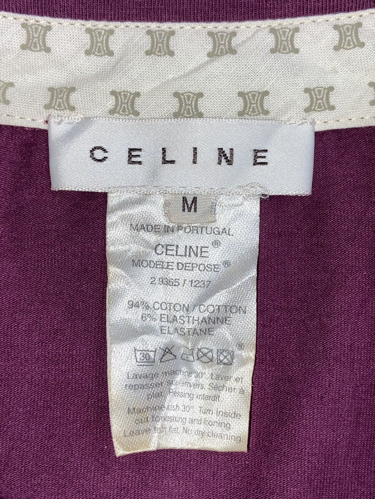 Celine CELINE Purple T-shirt Size US XS / EU 42 / 0 - 10 Thumbnail
