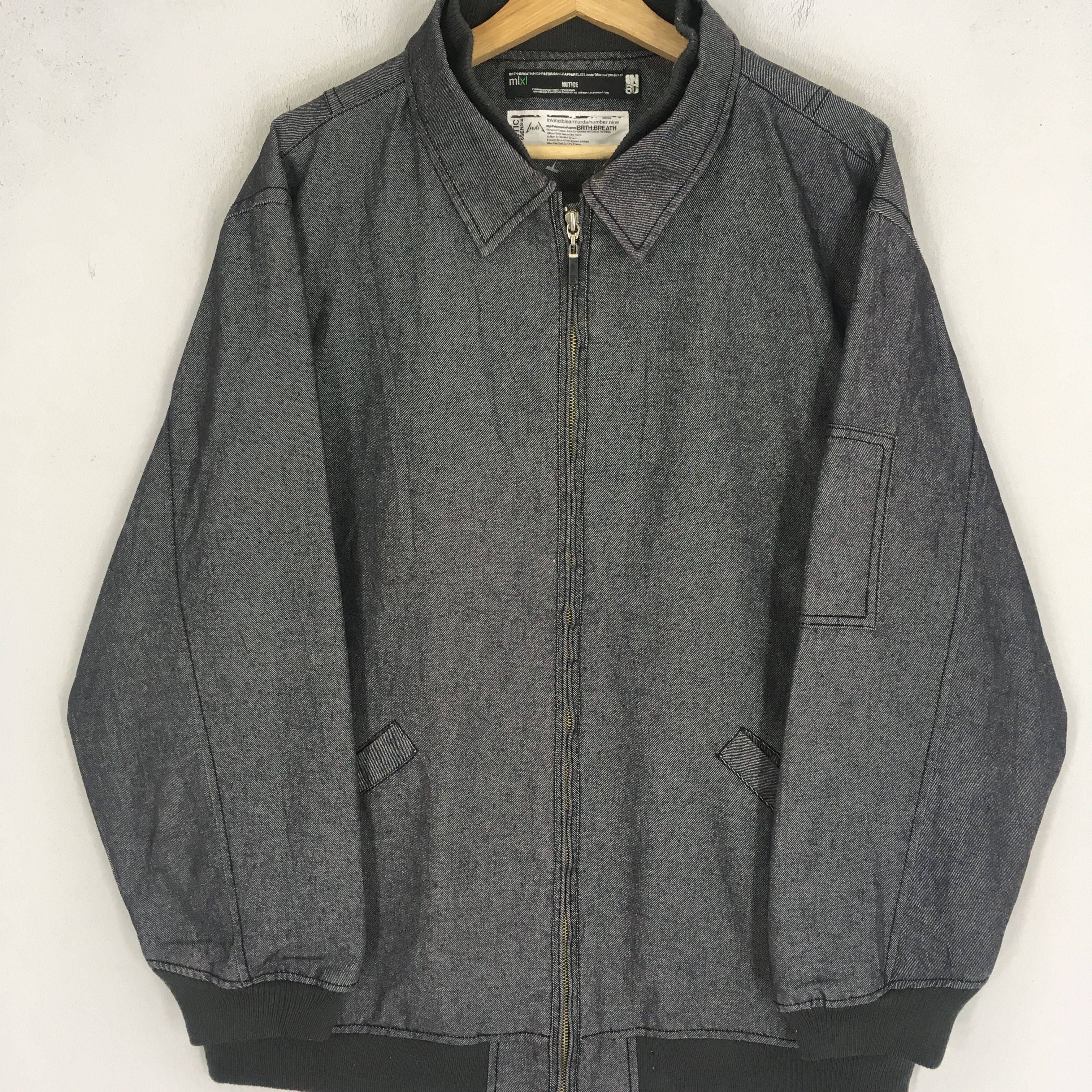 Number (N)ine Number (N)ine Japanese Black Denim Jeans Jacket Size US L / EU 52-54 / 3 - 4 Thumbnail