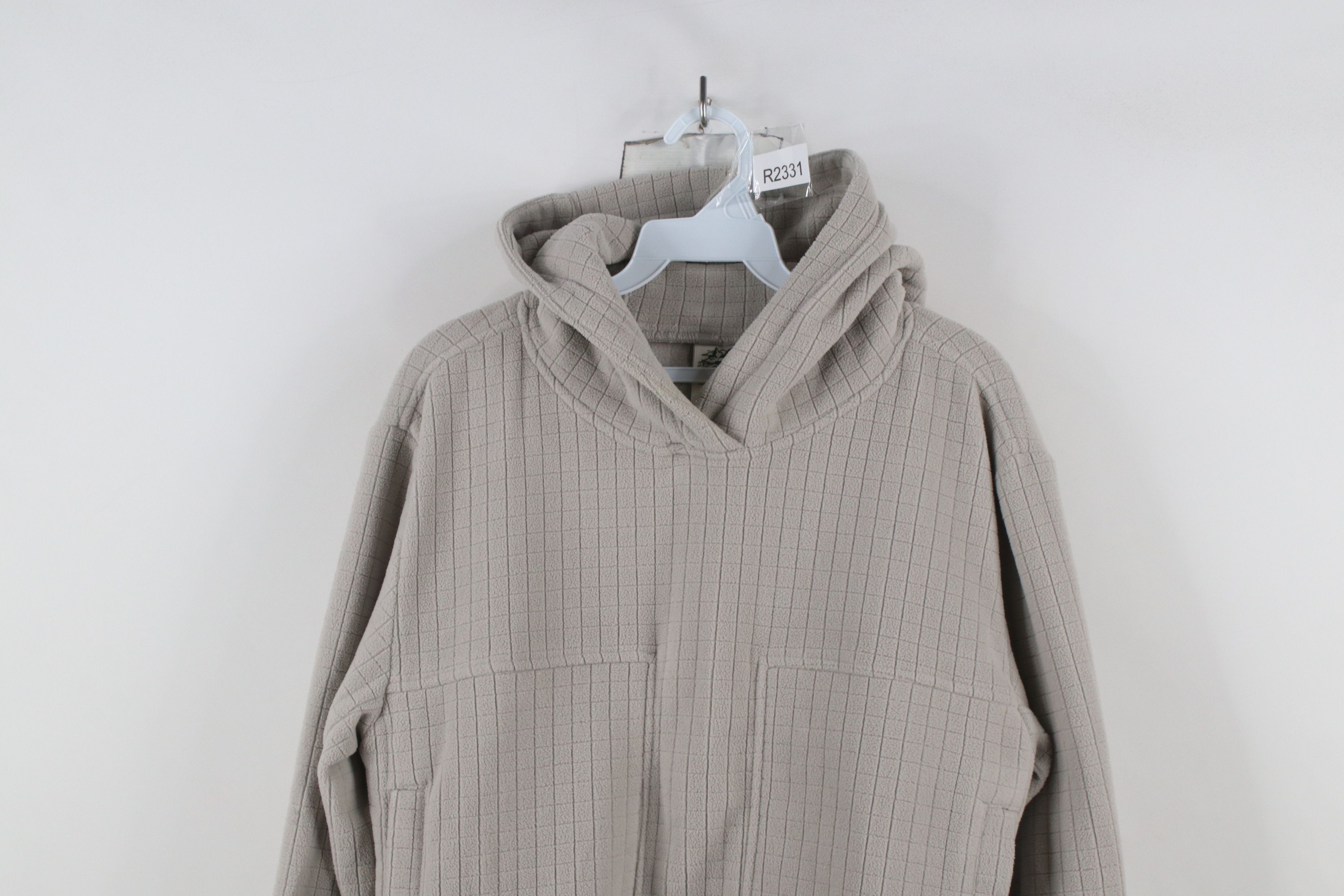 Vintage Beardedgoat Spell Out Sierra Fleece Hoodie Sweatshirt Gray Size M / US 6-8 / IT 42-44 - 2 Thumbnail