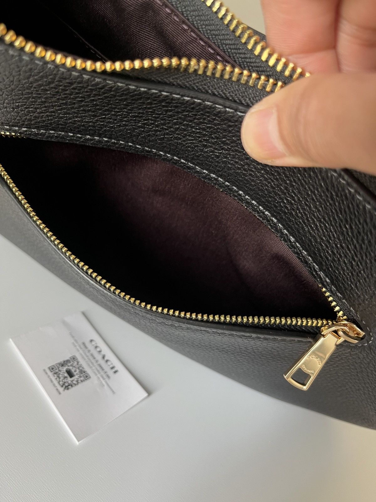 Coach Coach Teri Hobo Bag In Refined Pebble Leather Size ONE SIZE - 12 Thumbnail