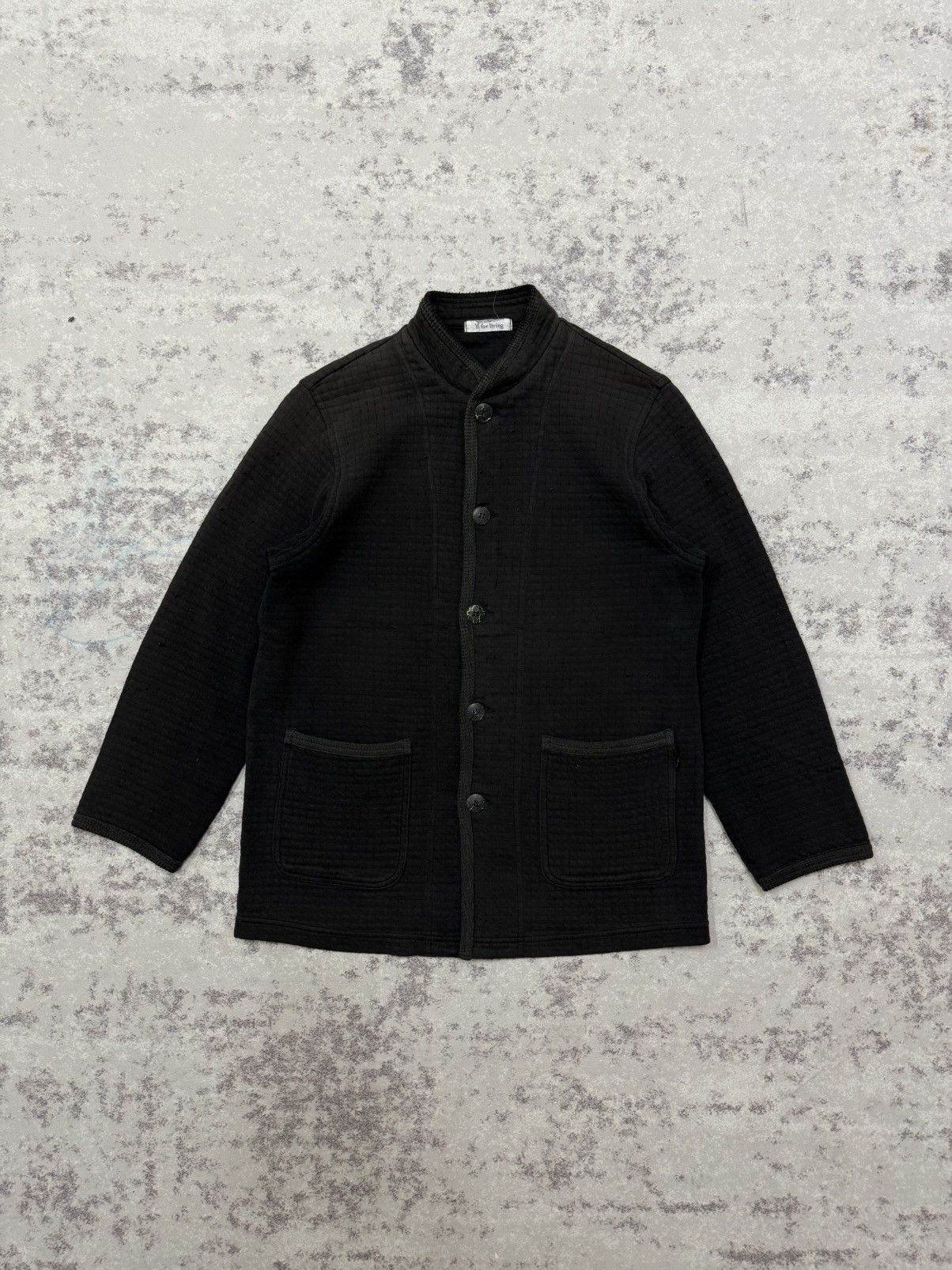 Yohji Yamamoto Vintage Y’s For Living Wood Button Up open Colar Sweatshirt Size US S / EU 44-46 / 1 - 3 Thumbnail