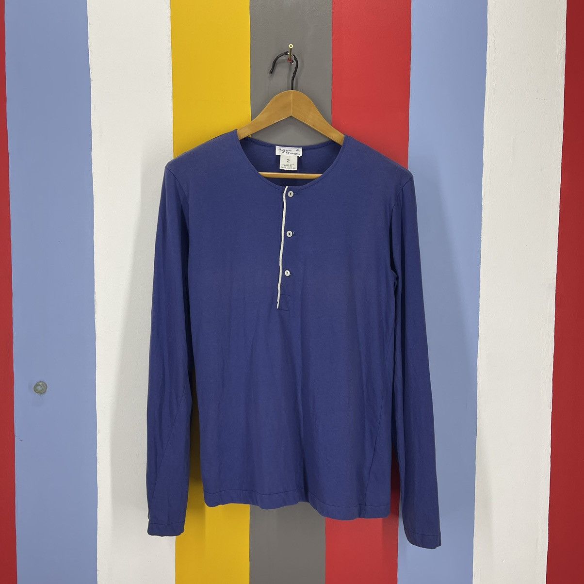 agnes b. AGNES B Button Ups Long Sleeve T Shirt #1758/07 Size US M / EU 48-50 / 2 - 1 Thumbnail