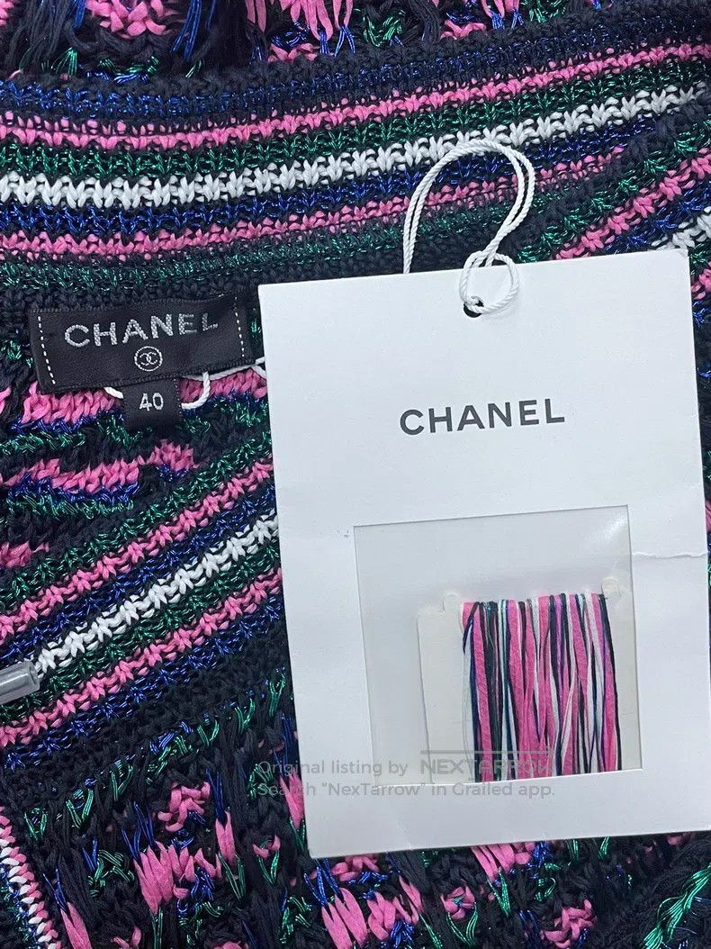 Chanel Chanel Colourful woven zipper skirt Size 26" / US 2 / IT 38 - 4 Thumbnail