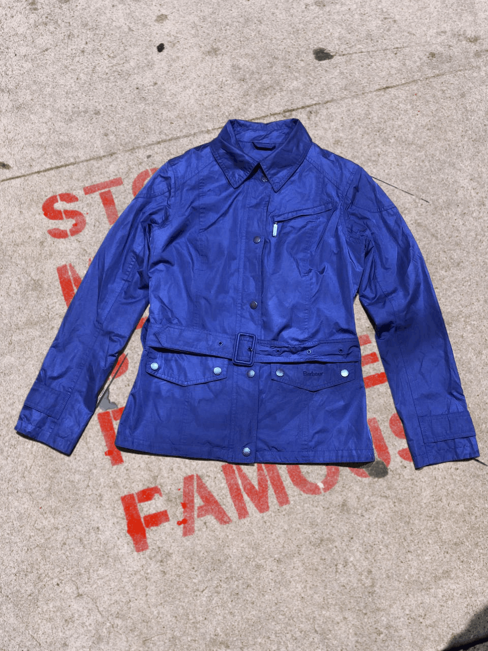 Barbour Logo Down Jacket Barbour Y2K Streetwear Size M / US 6-8 / IT 42-44 - 1 Thumbnail
