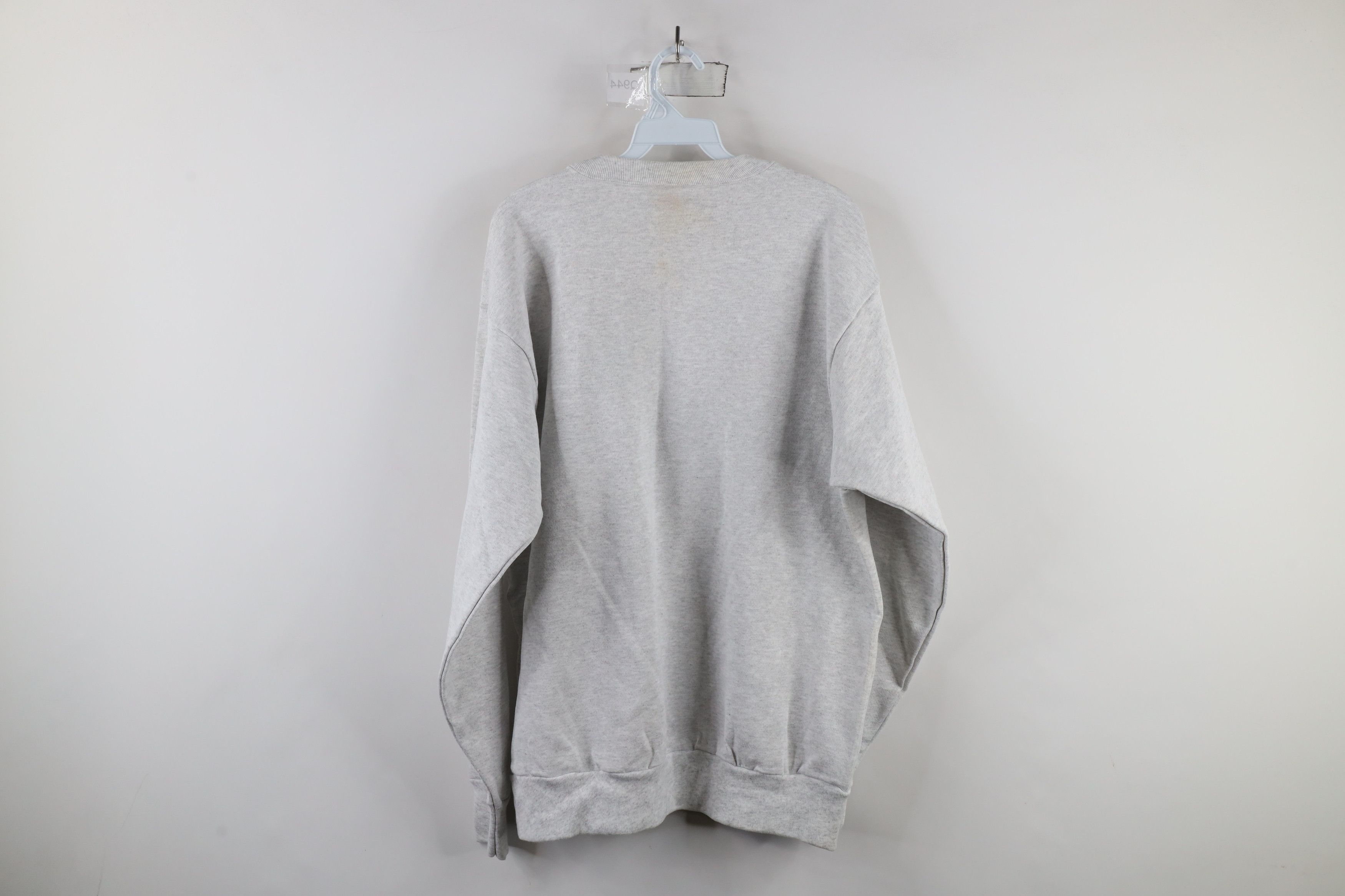 Vintage Vintage 90s Streetwear Crewneck Sweatshirt Heather Gray USA Size US L / EU 52-54 / 3 - 10 Thumbnail