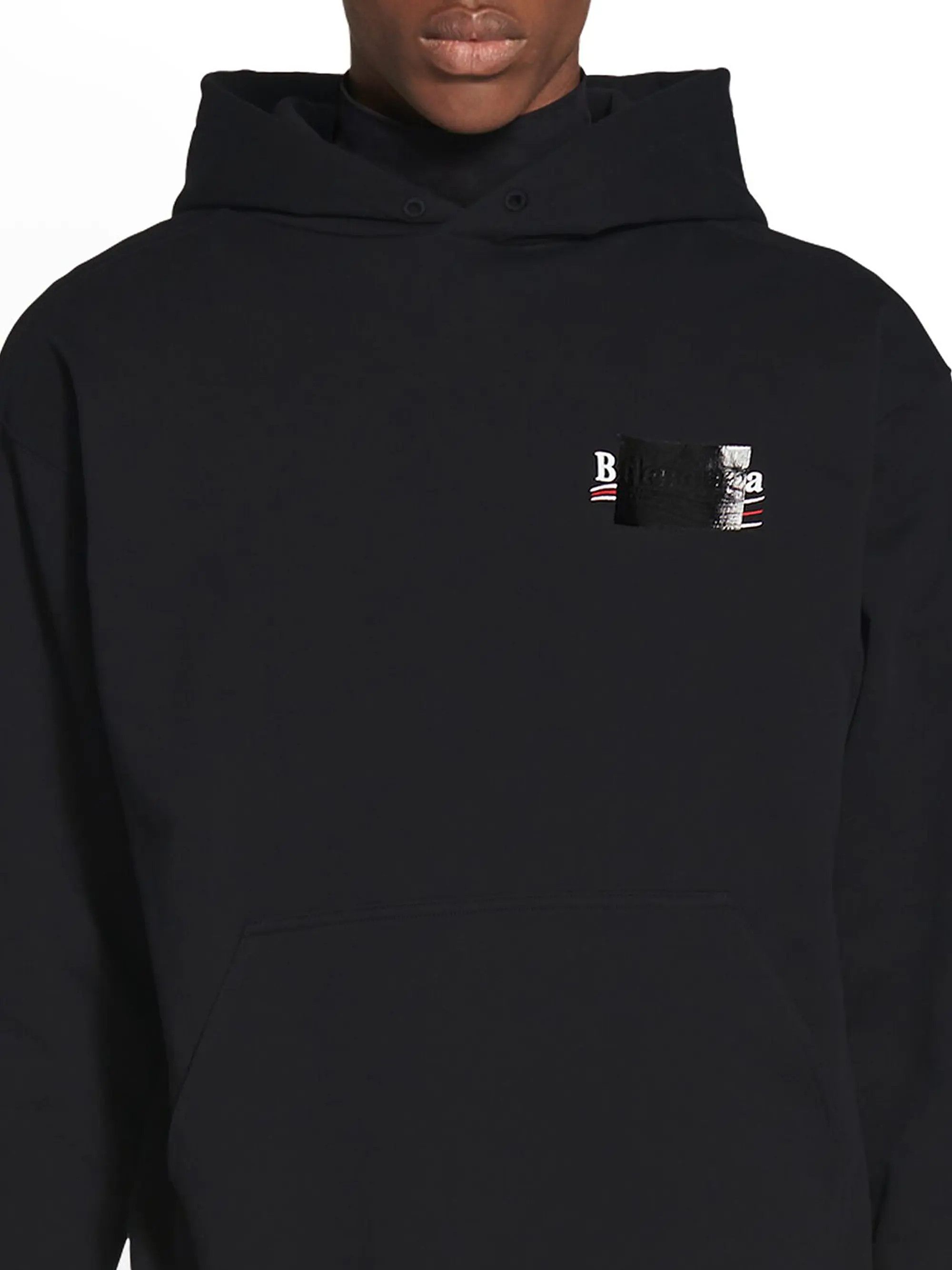 Balenciaga o1tr1nto1125 Gaffer Hoodie Medium Fit in Black Size US L / EU 52-54 / 3 - 9 Thumbnail